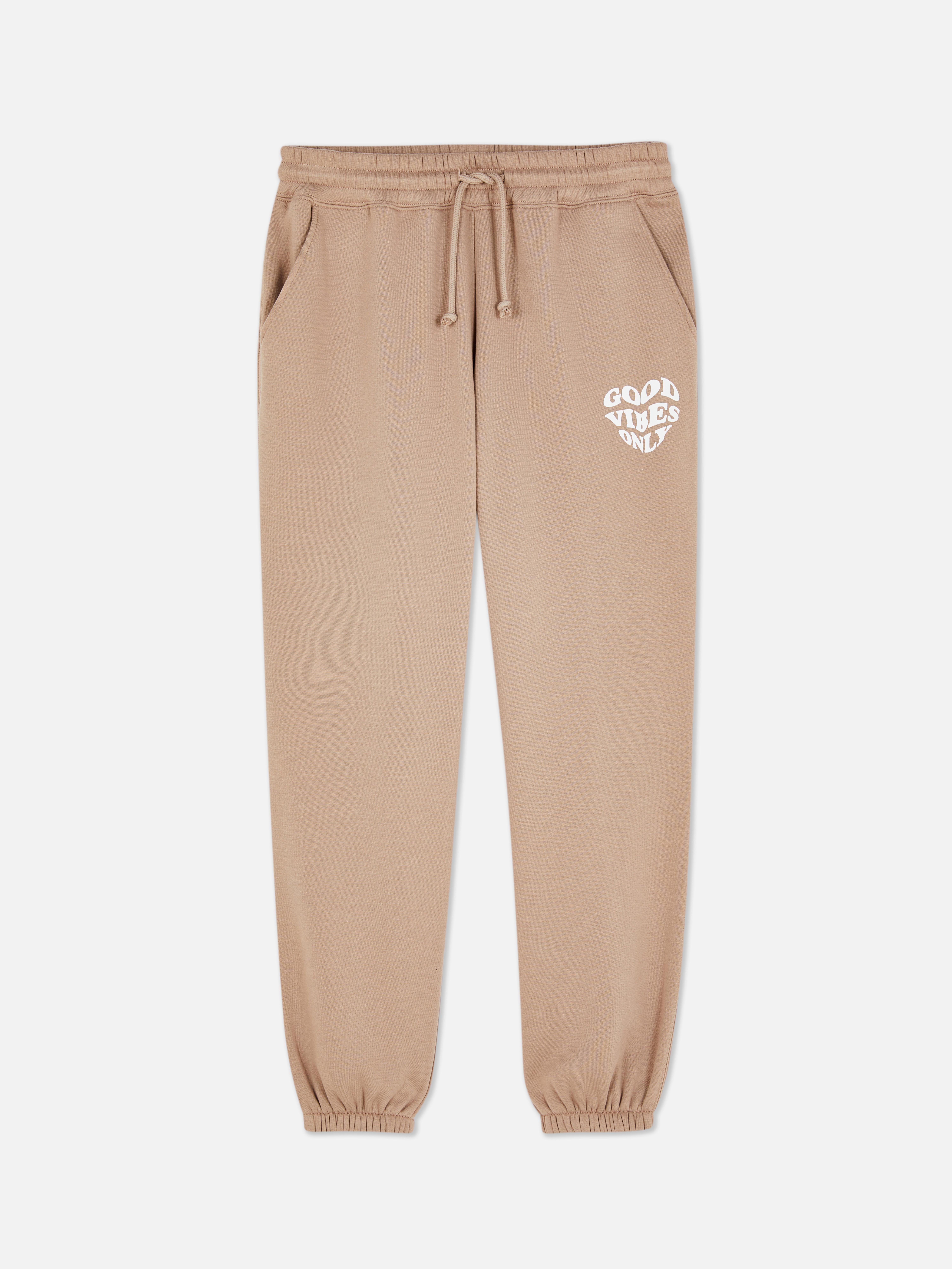 Cuffed Printed Sweatpants