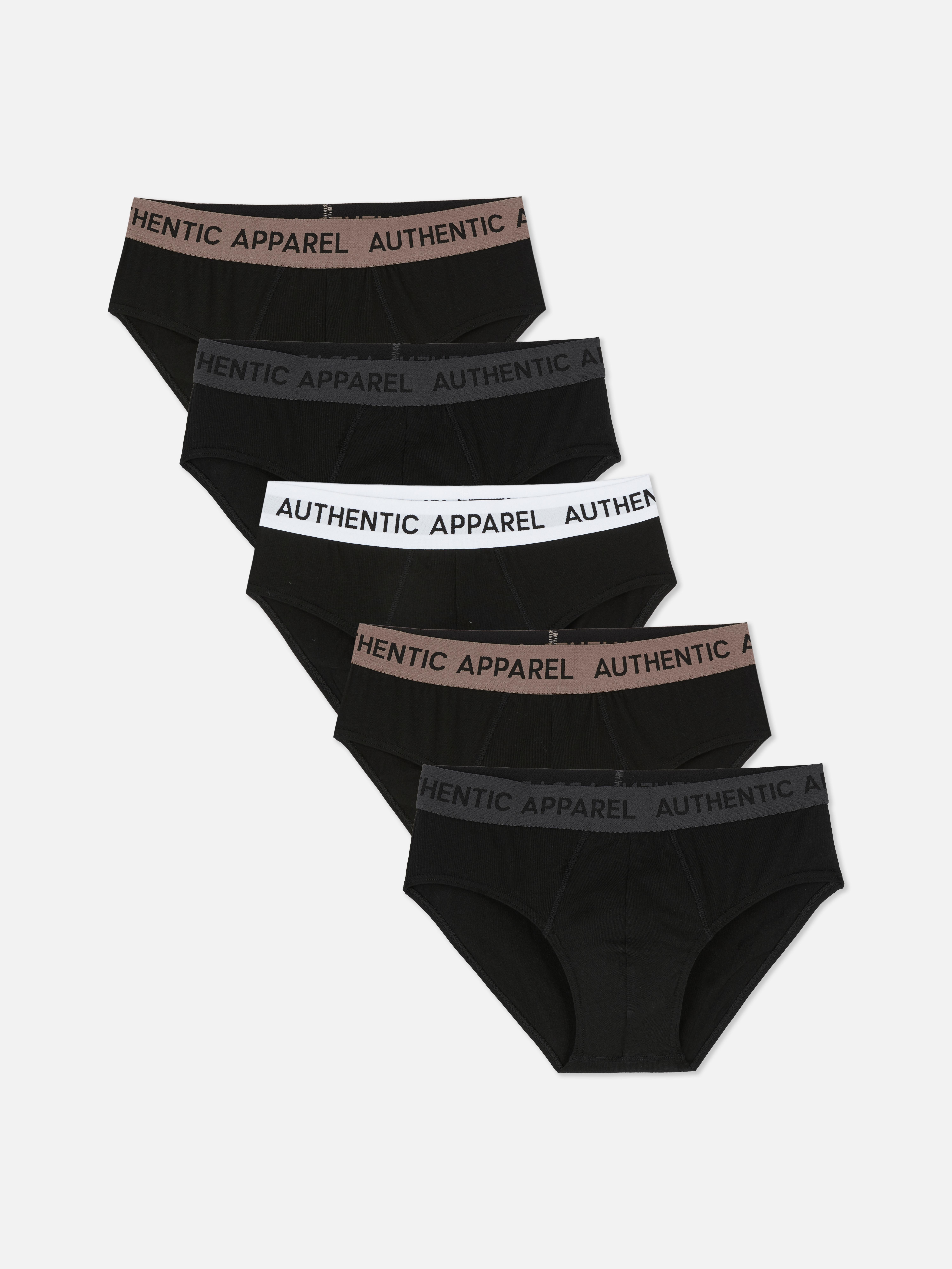 Lot de 5 culottes à taille colorée