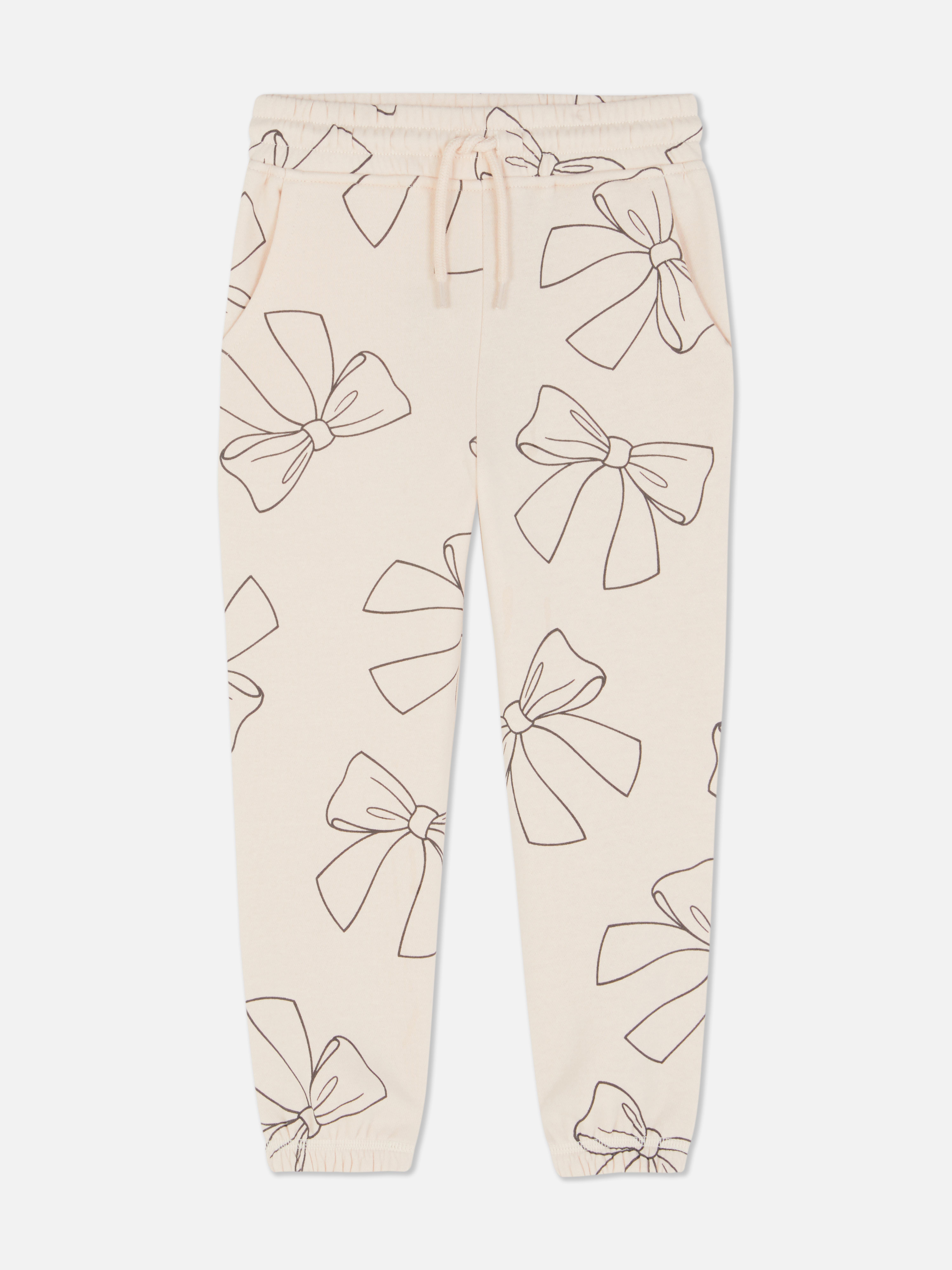 Pantaloni casual cu manșete și imprimeu