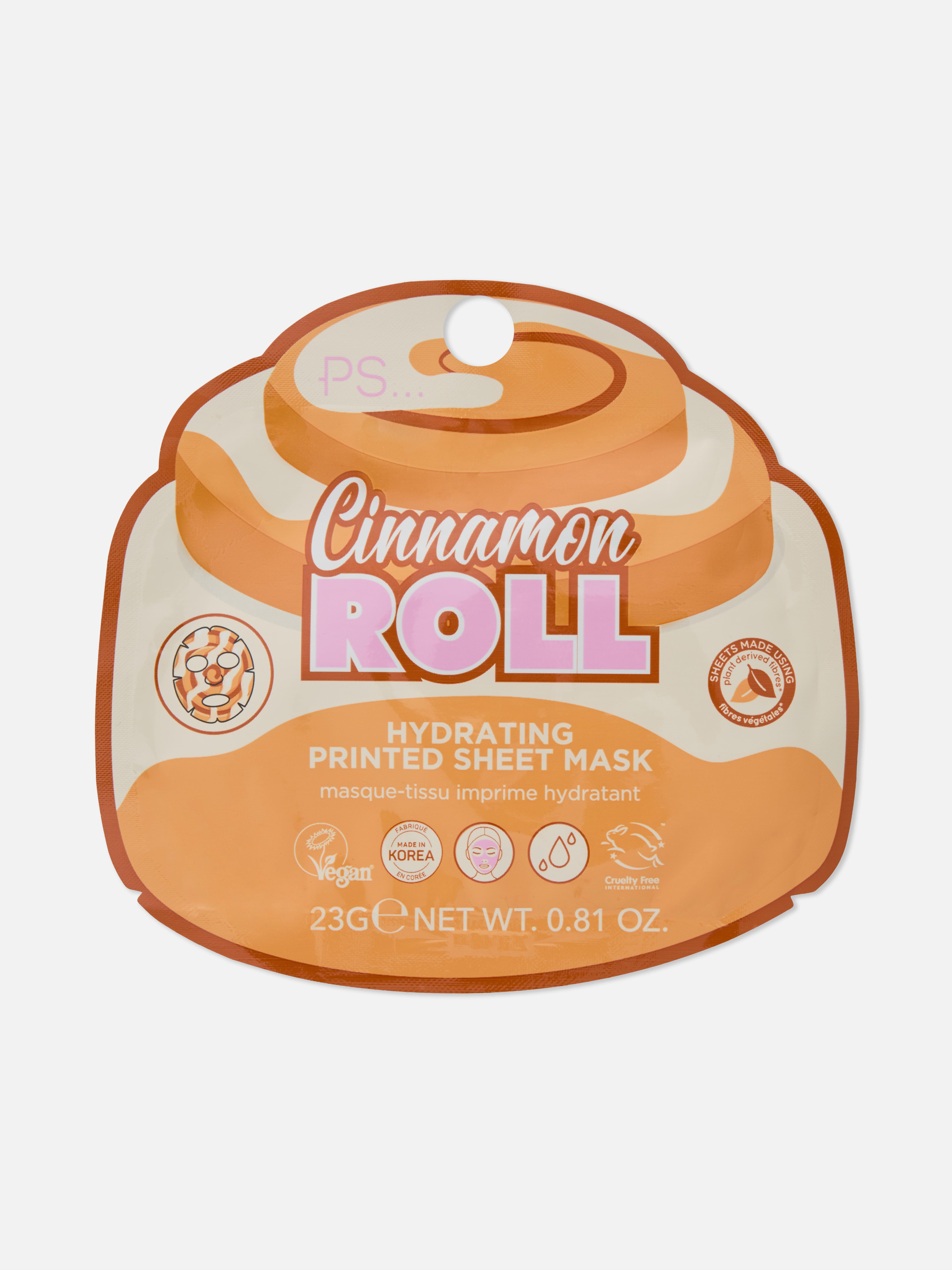 Masque-tissu hydratant à la cannelle PS...
