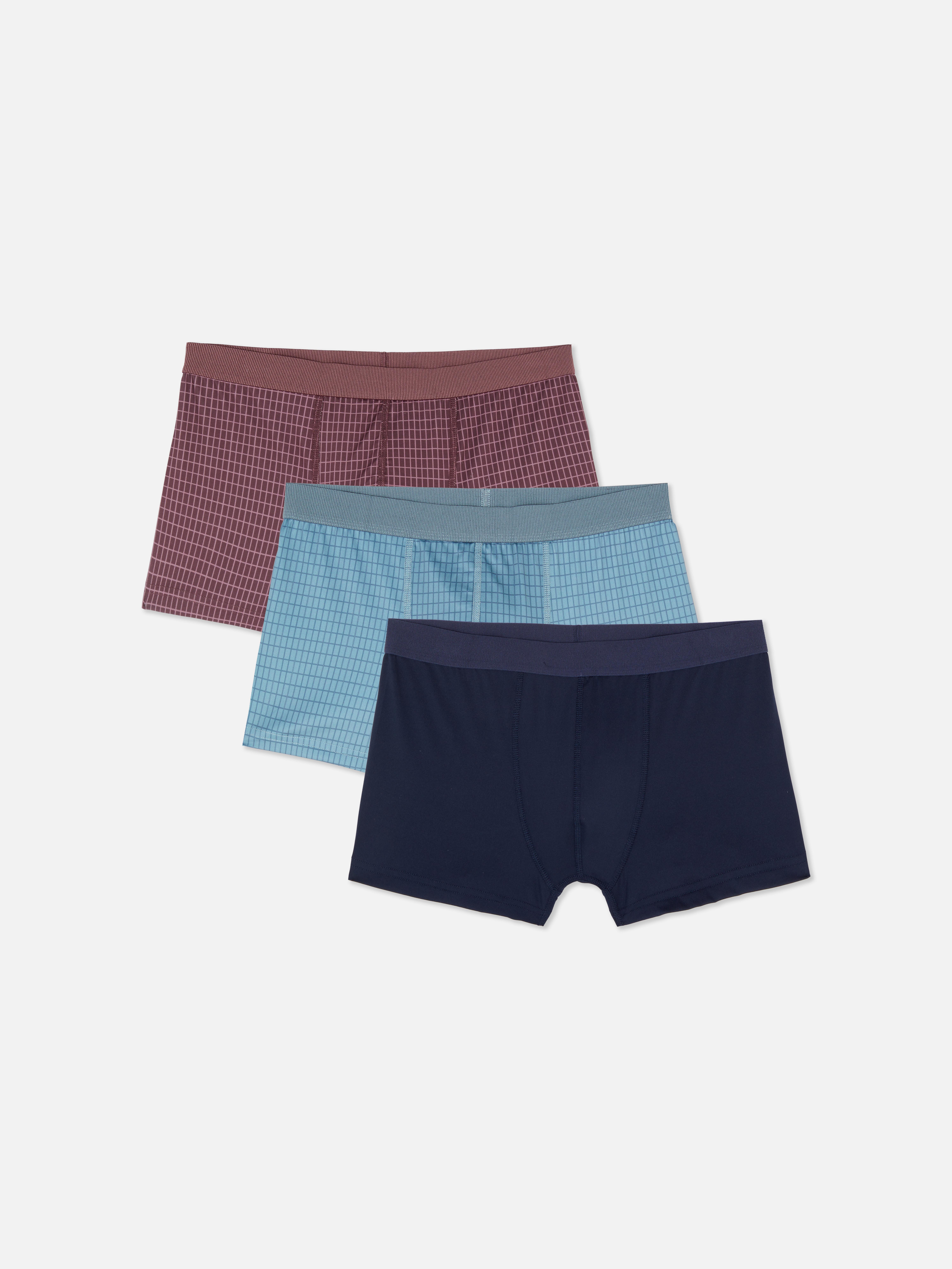 Kockované boxerky, 3 ks