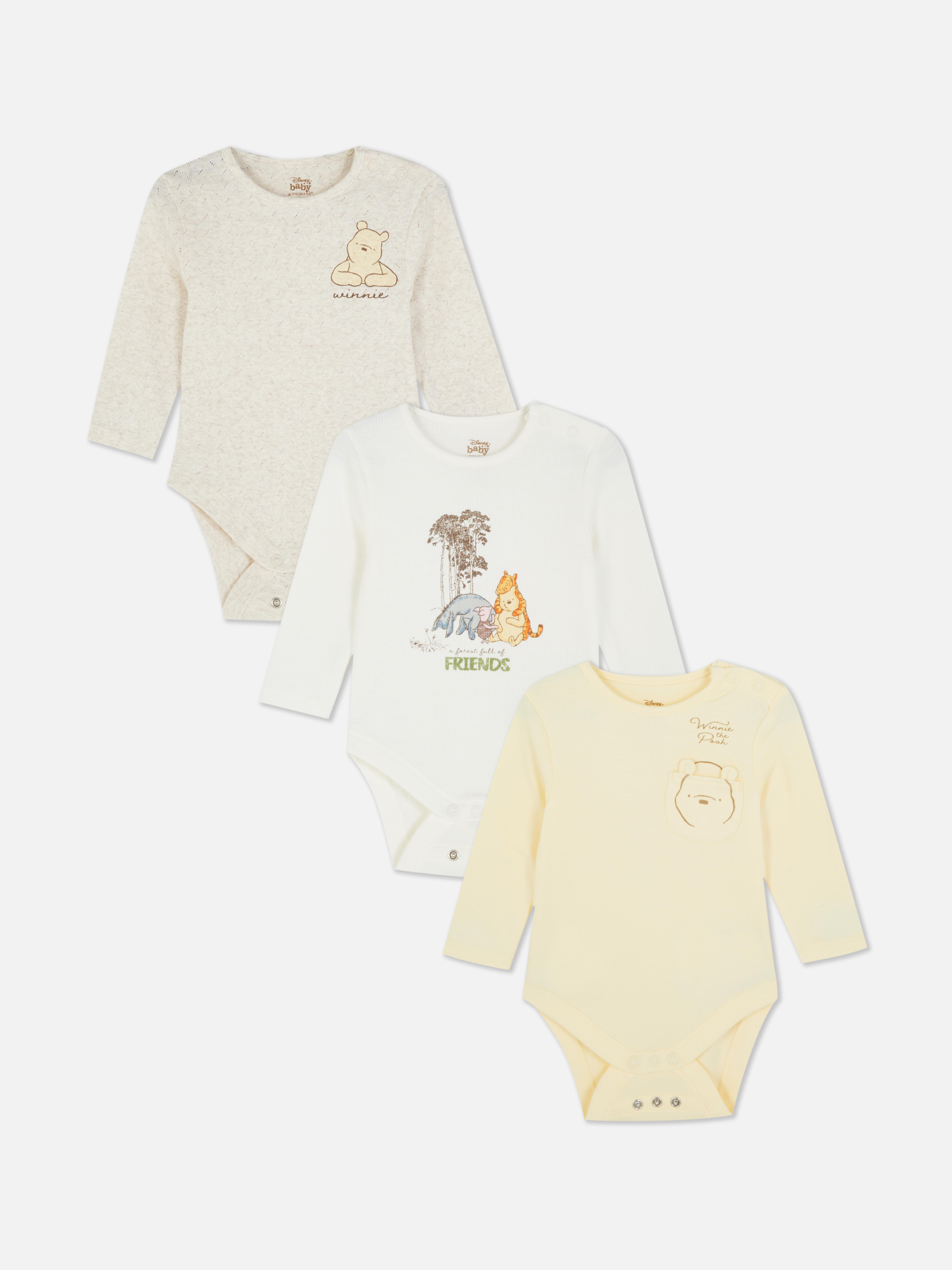 0-18mths | 3pk Disney's Winnie The Pooh Bodysuits