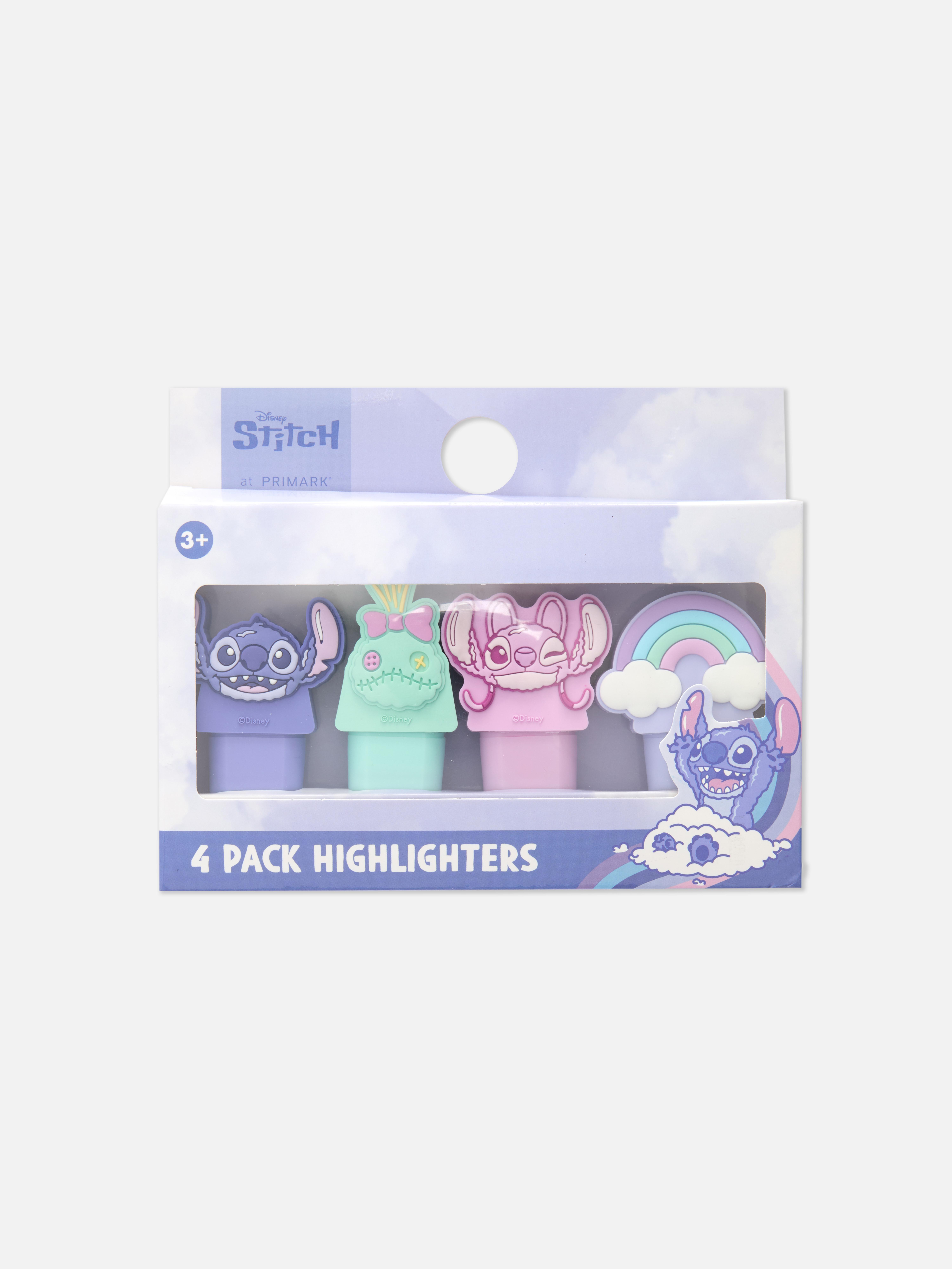 Lot de 4 surligneurs Disney Lilo & Stitch
