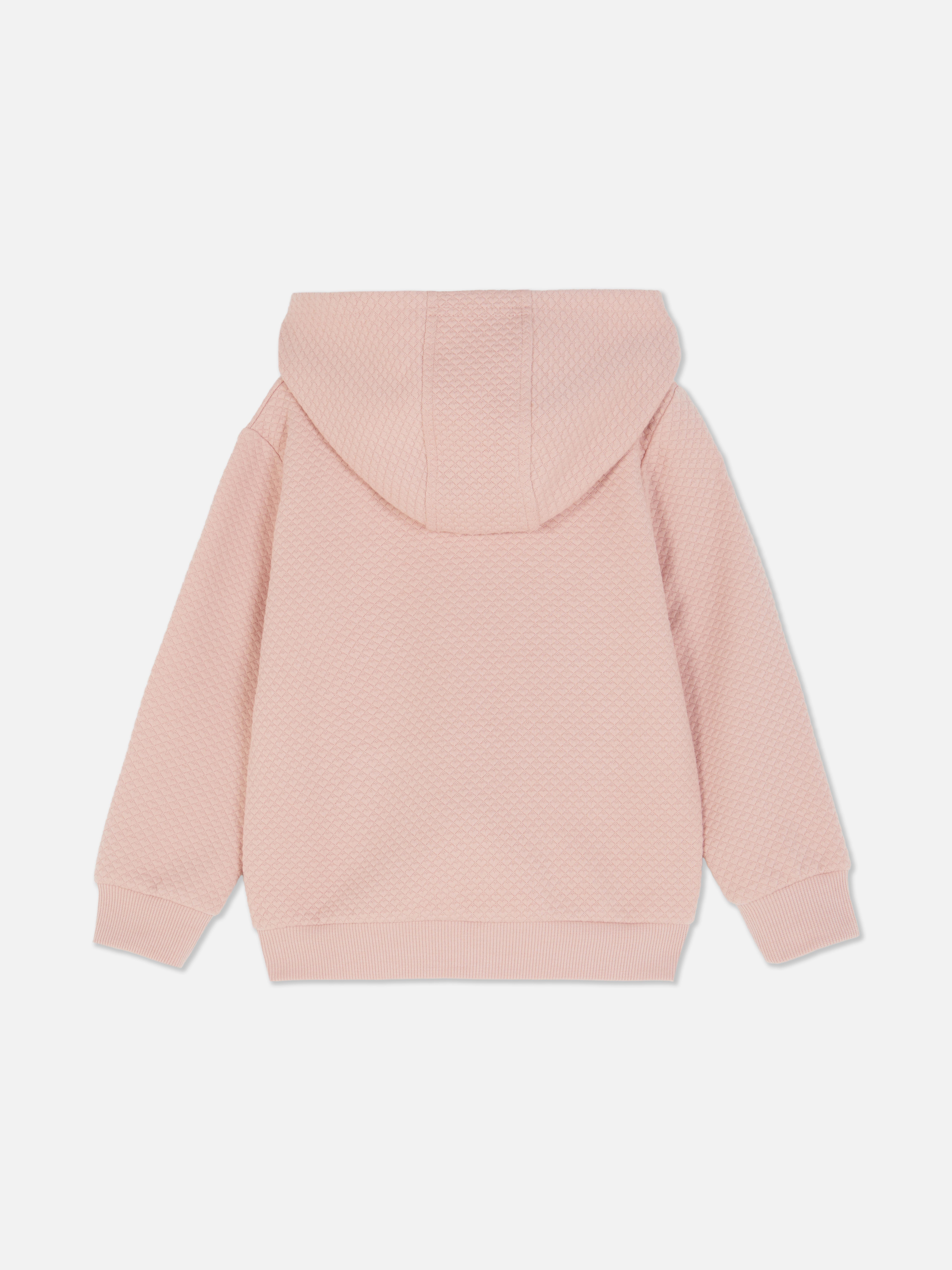 Sudadera texturizada con capucha y cremallera