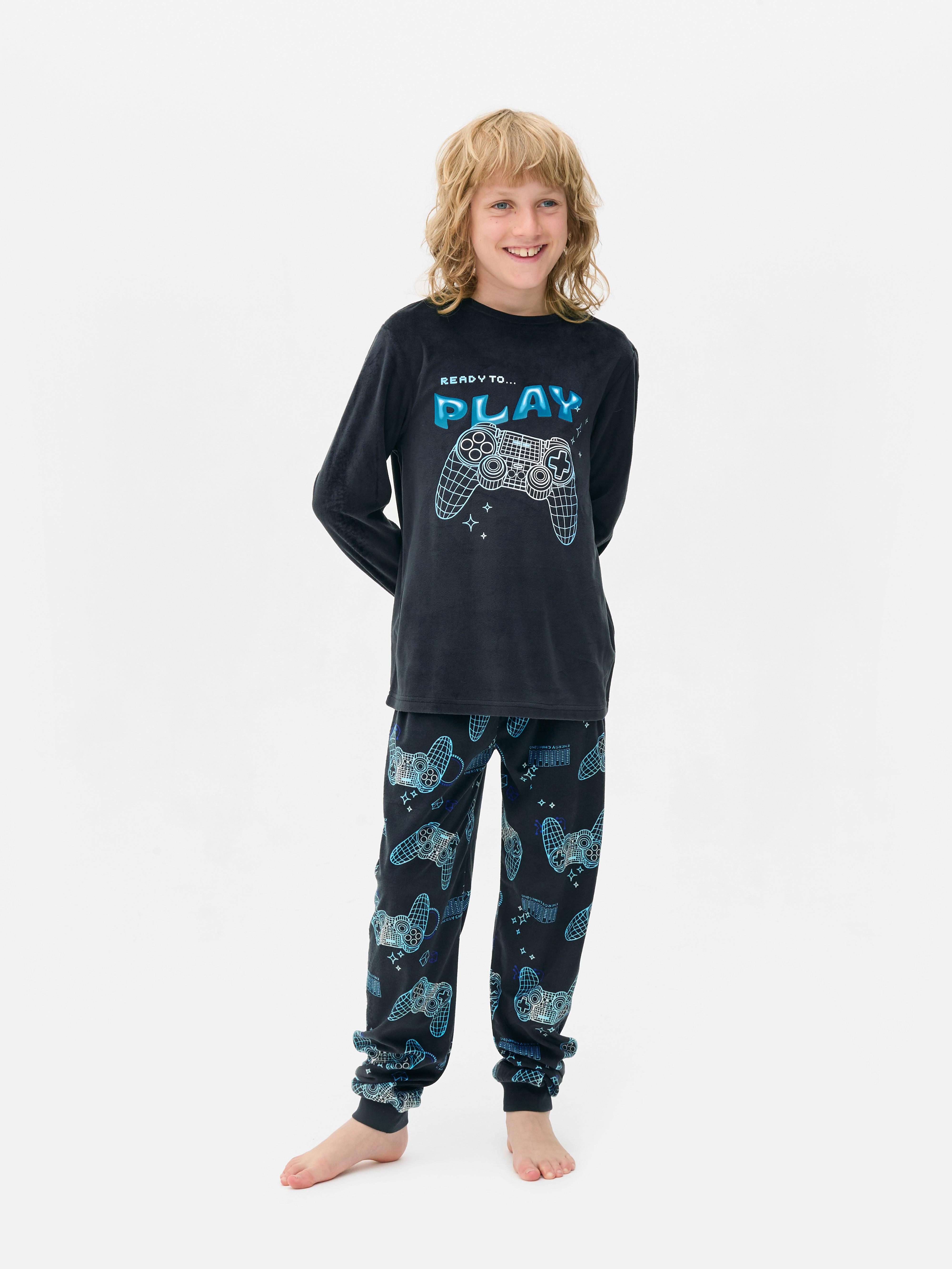 Gaming Graphic Velour Pyjamas