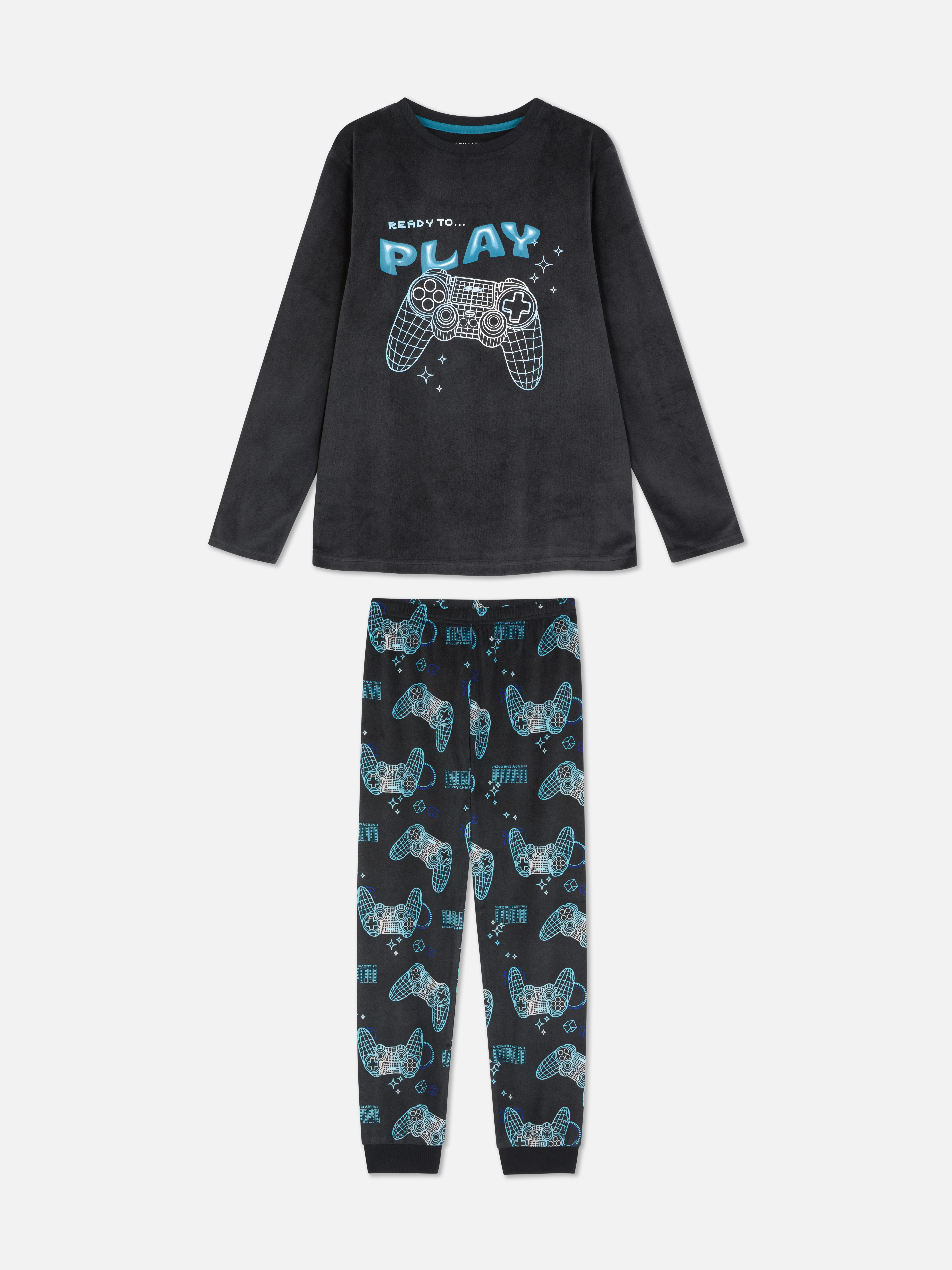Gaming Graphic Velour Pyjamas