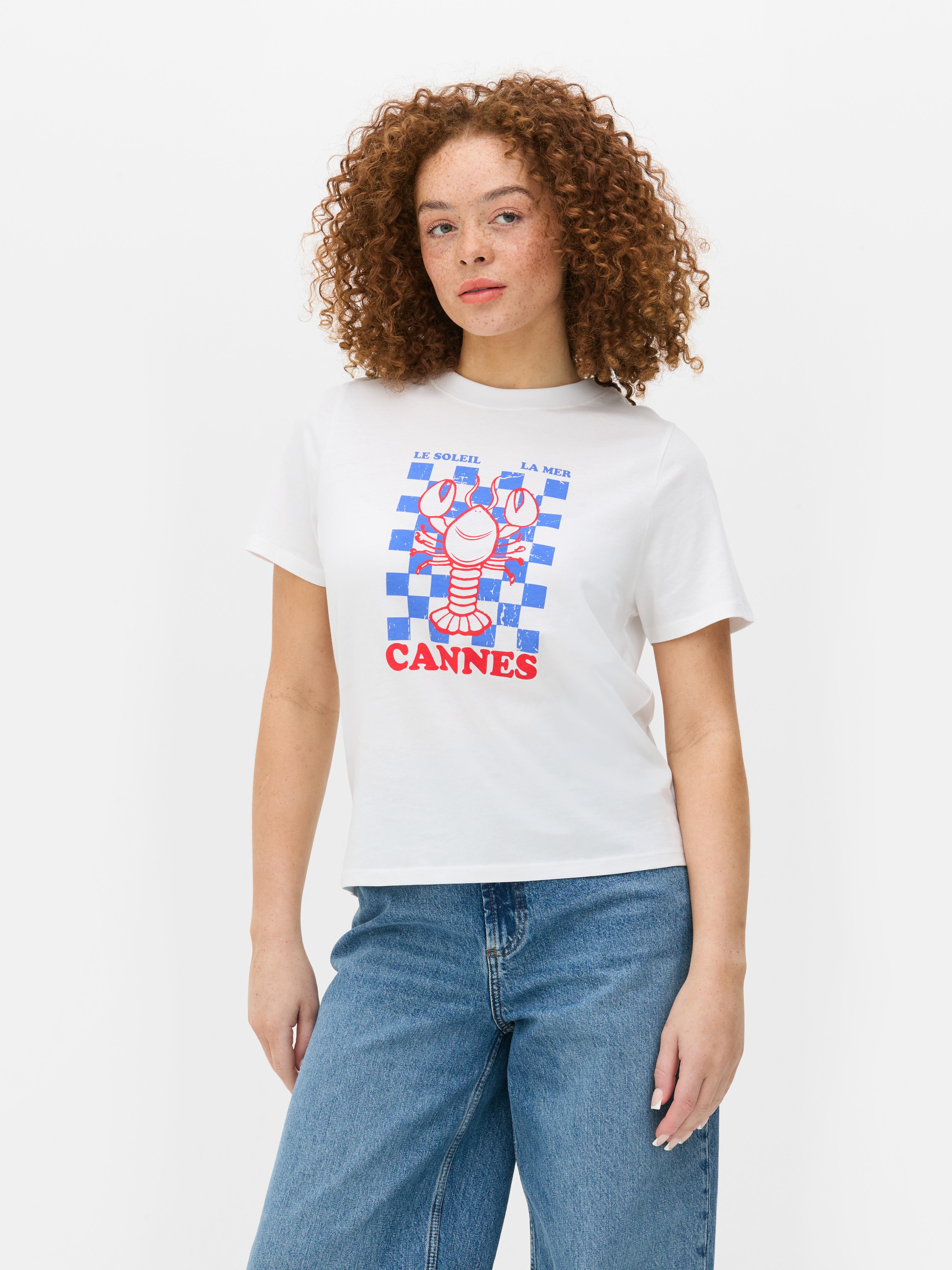 Women's White Graphic T-Shirt | Primark