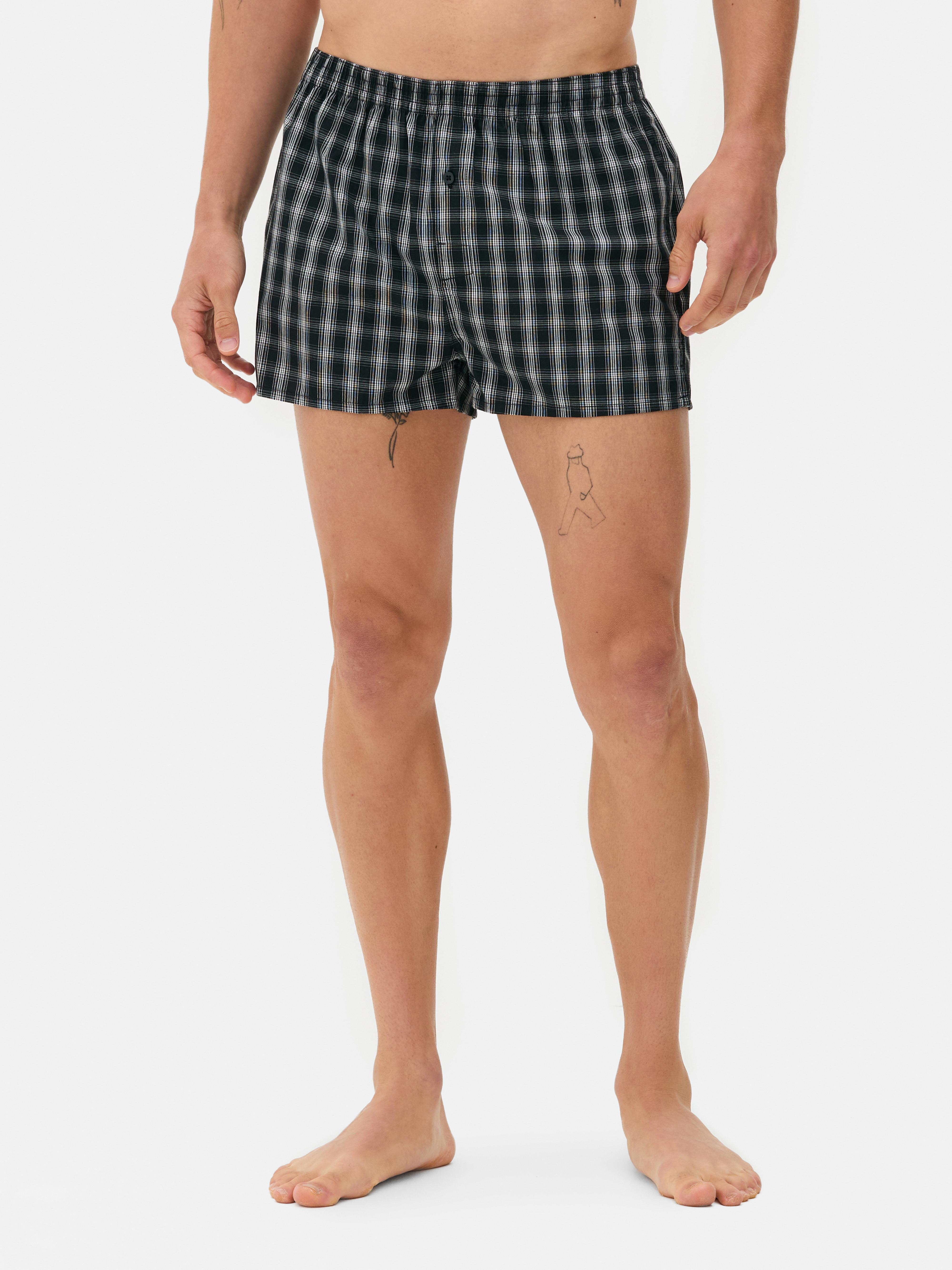 6pk Check Woven Boxers