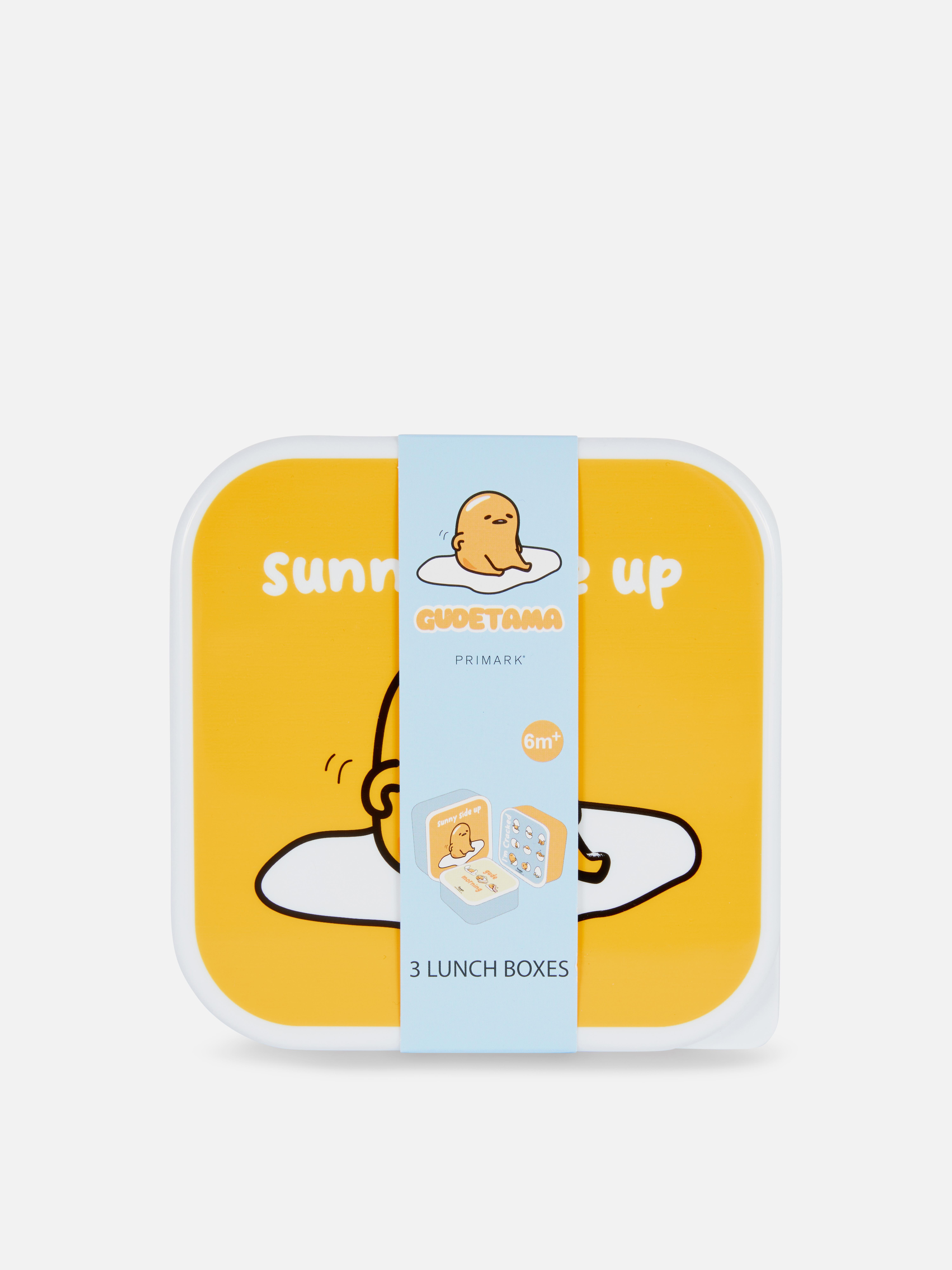 Pack 3 lancheiras Gudetama