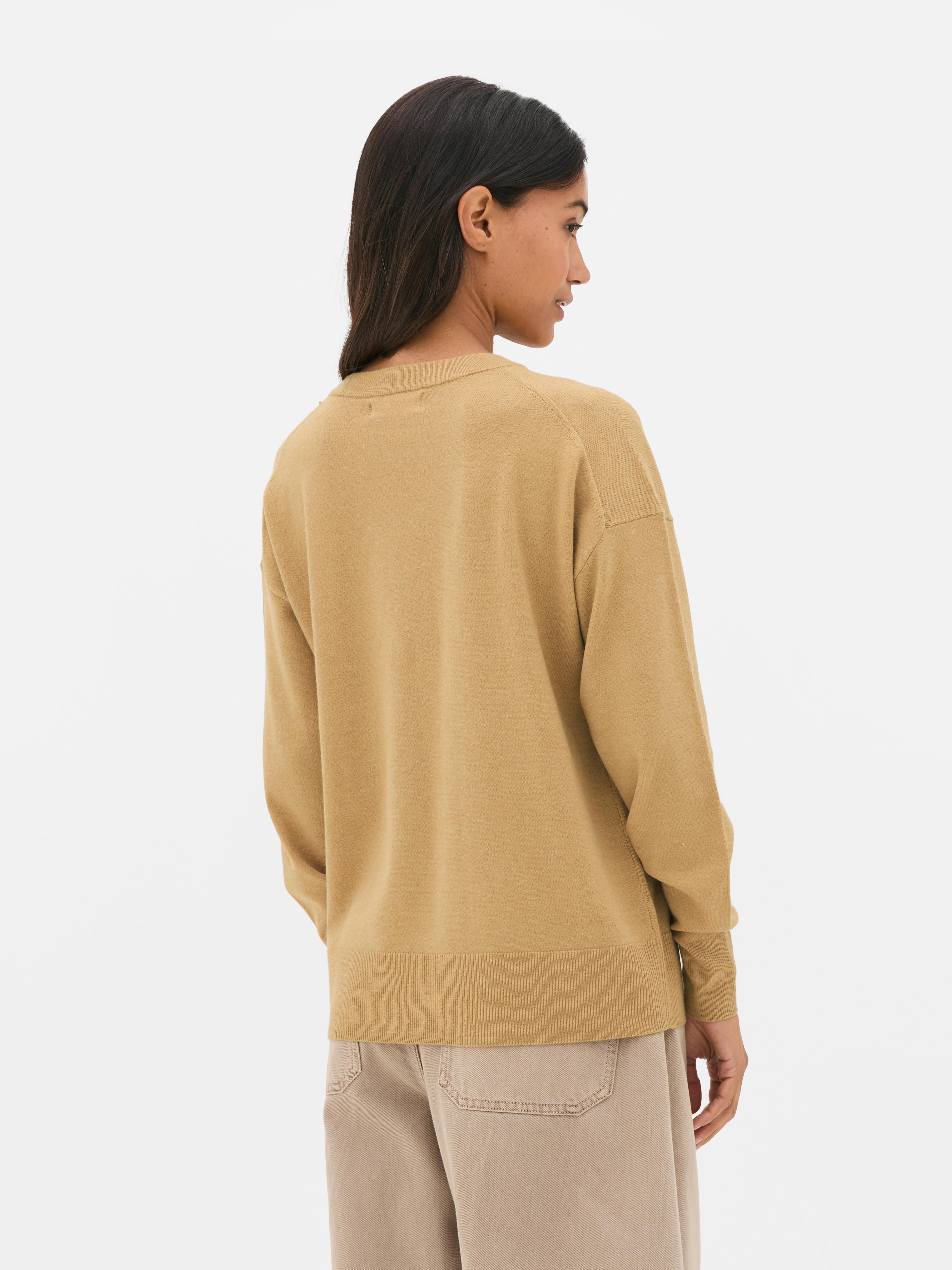 Weicher Pullover mit Rundhalsausschnitt