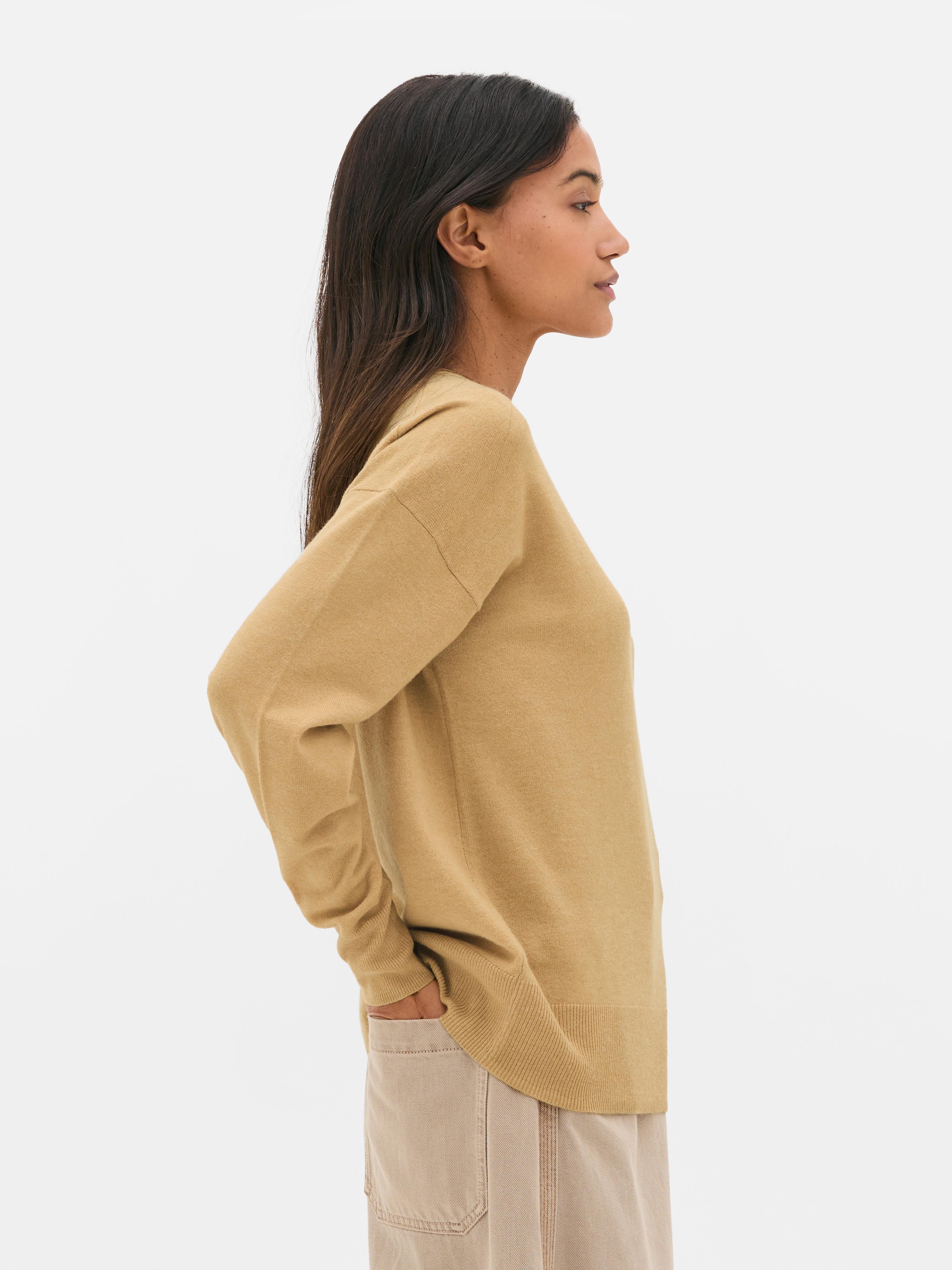 Weicher Pullover mit Rundhalsausschnitt