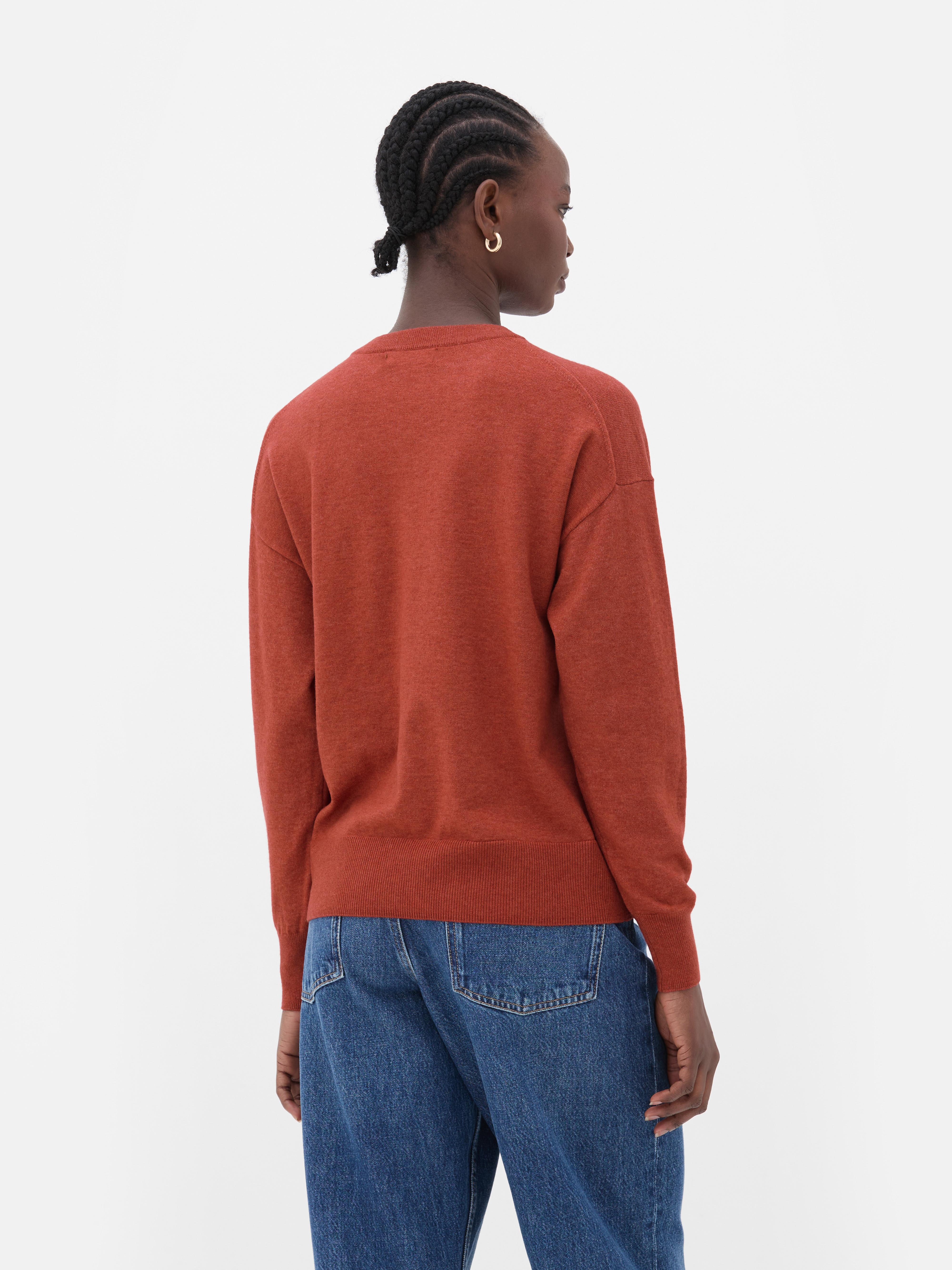 Weicher Pullover mit Rundhalsausschnitt