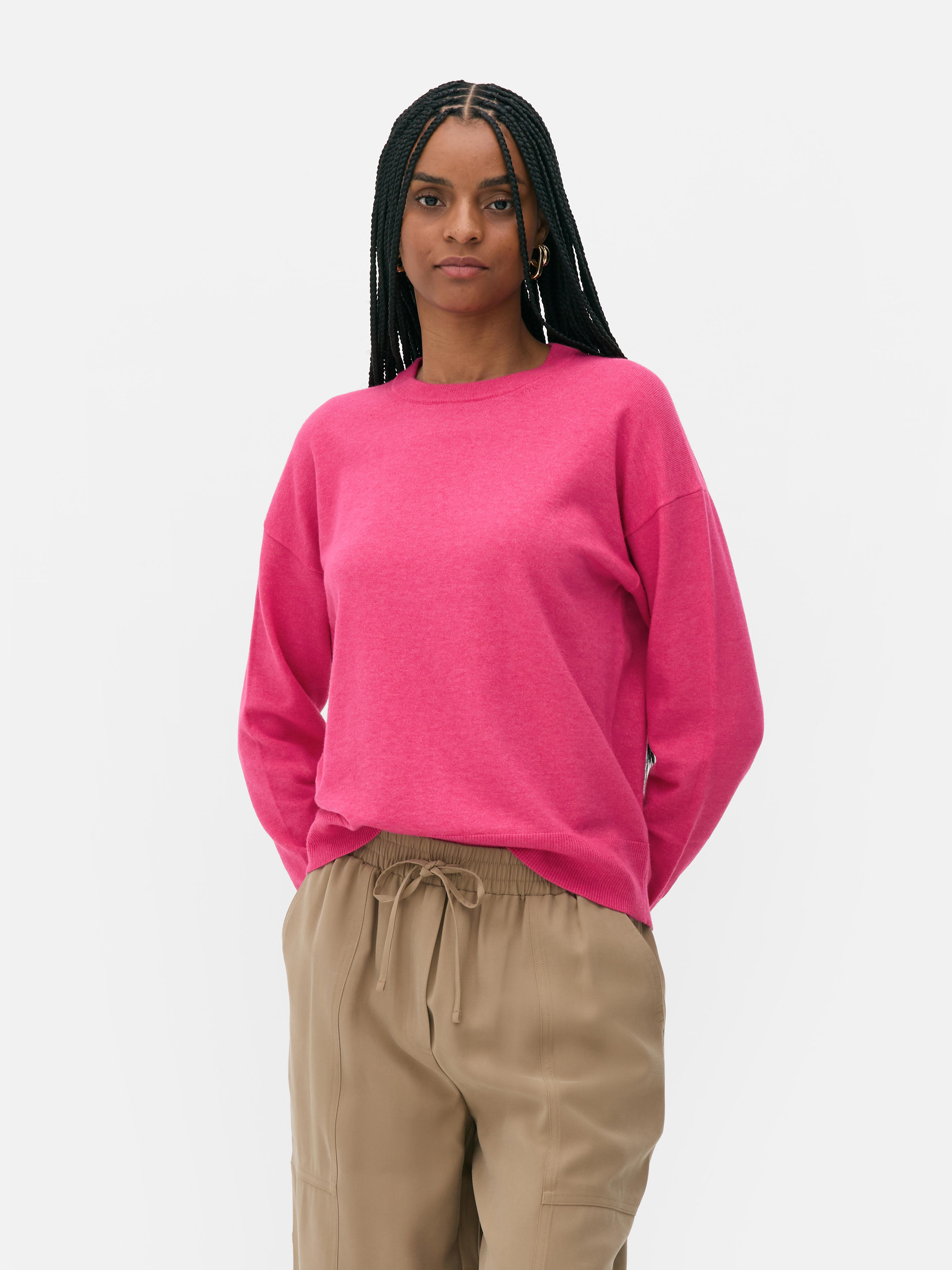 Women's Hot Pink Soft Crewneck Sweater | Primark