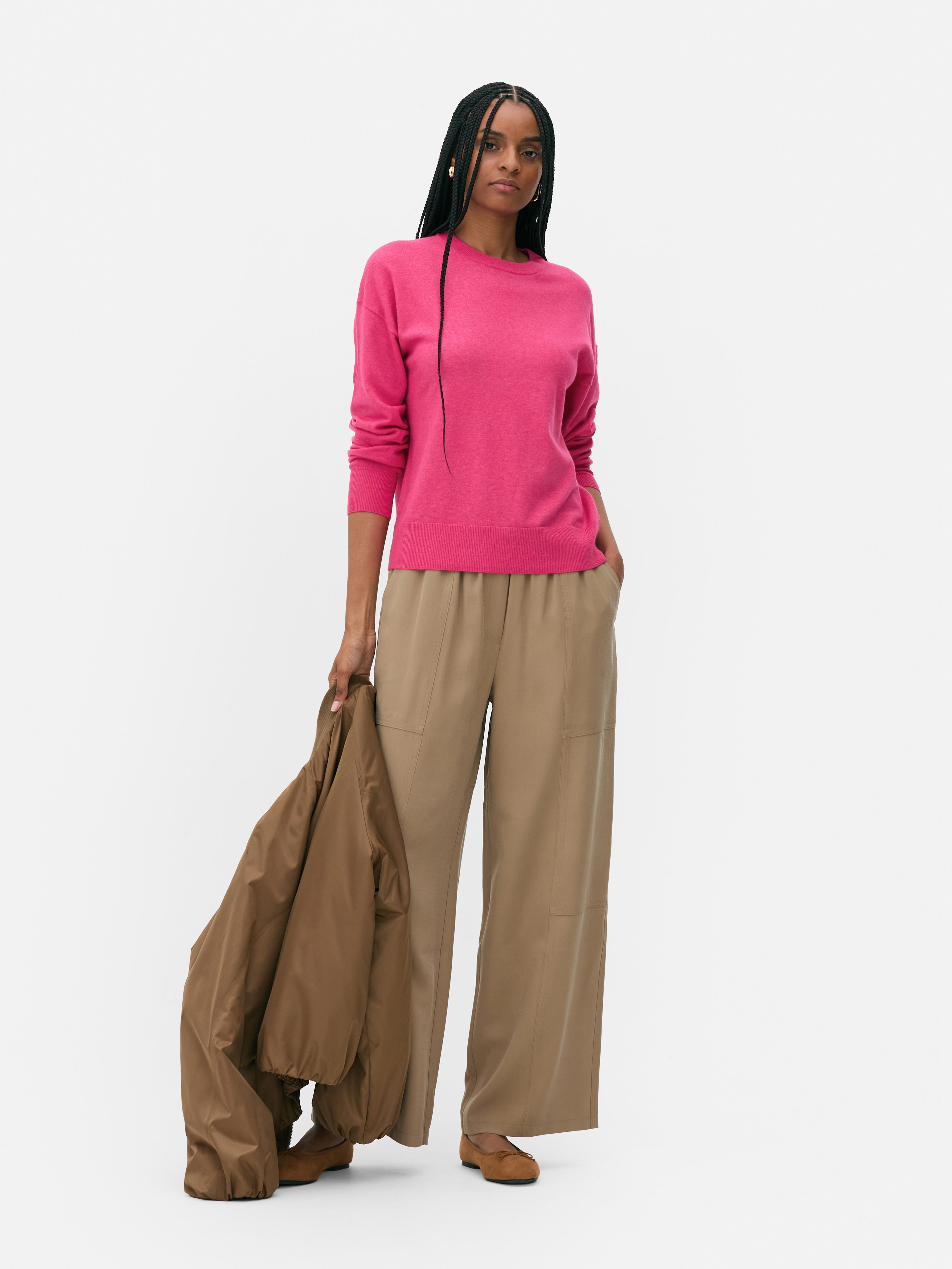 Weicher Pullover mit Rundhalsausschnitt
