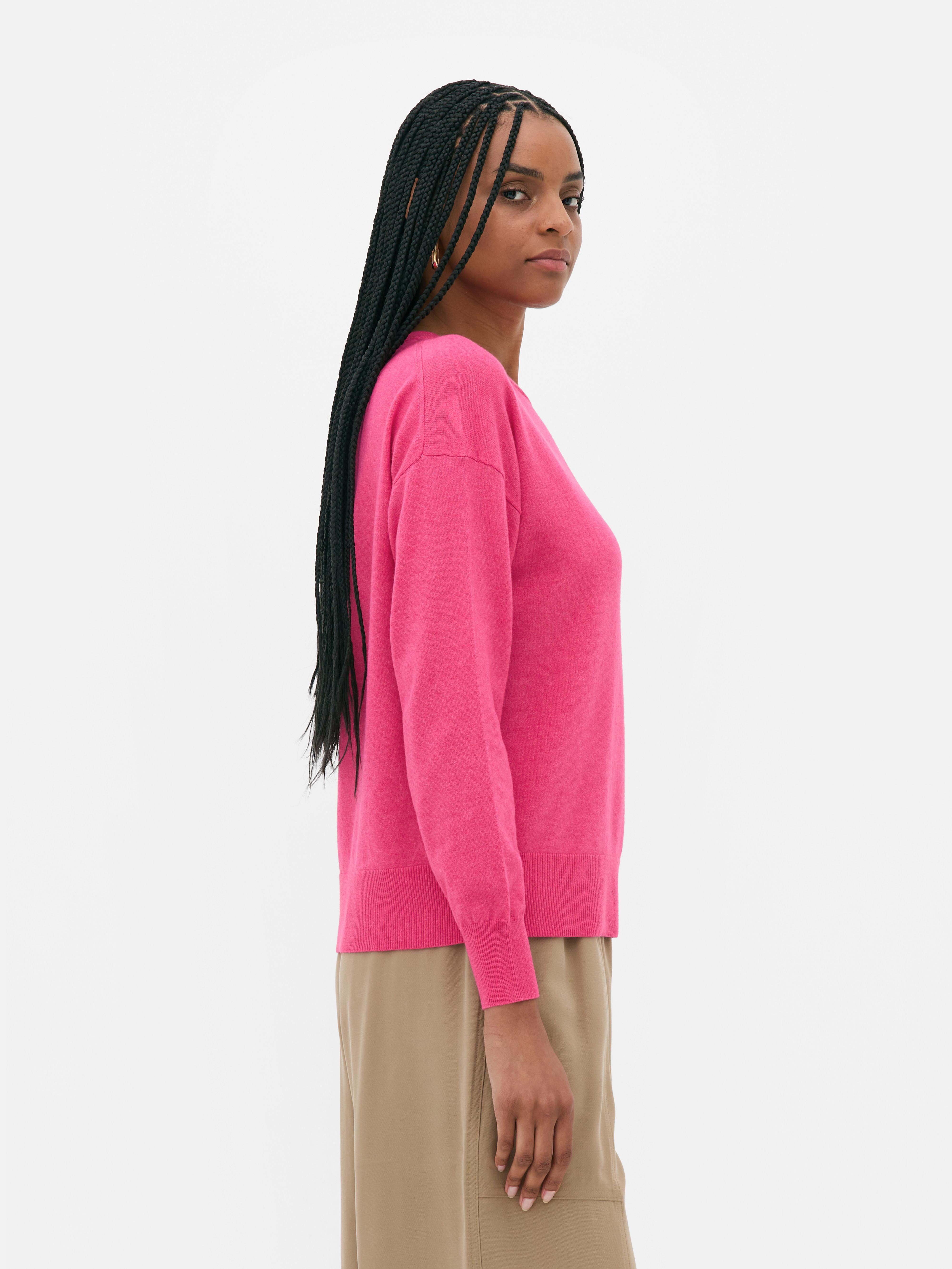 Weicher Pullover mit Rundhalsausschnitt