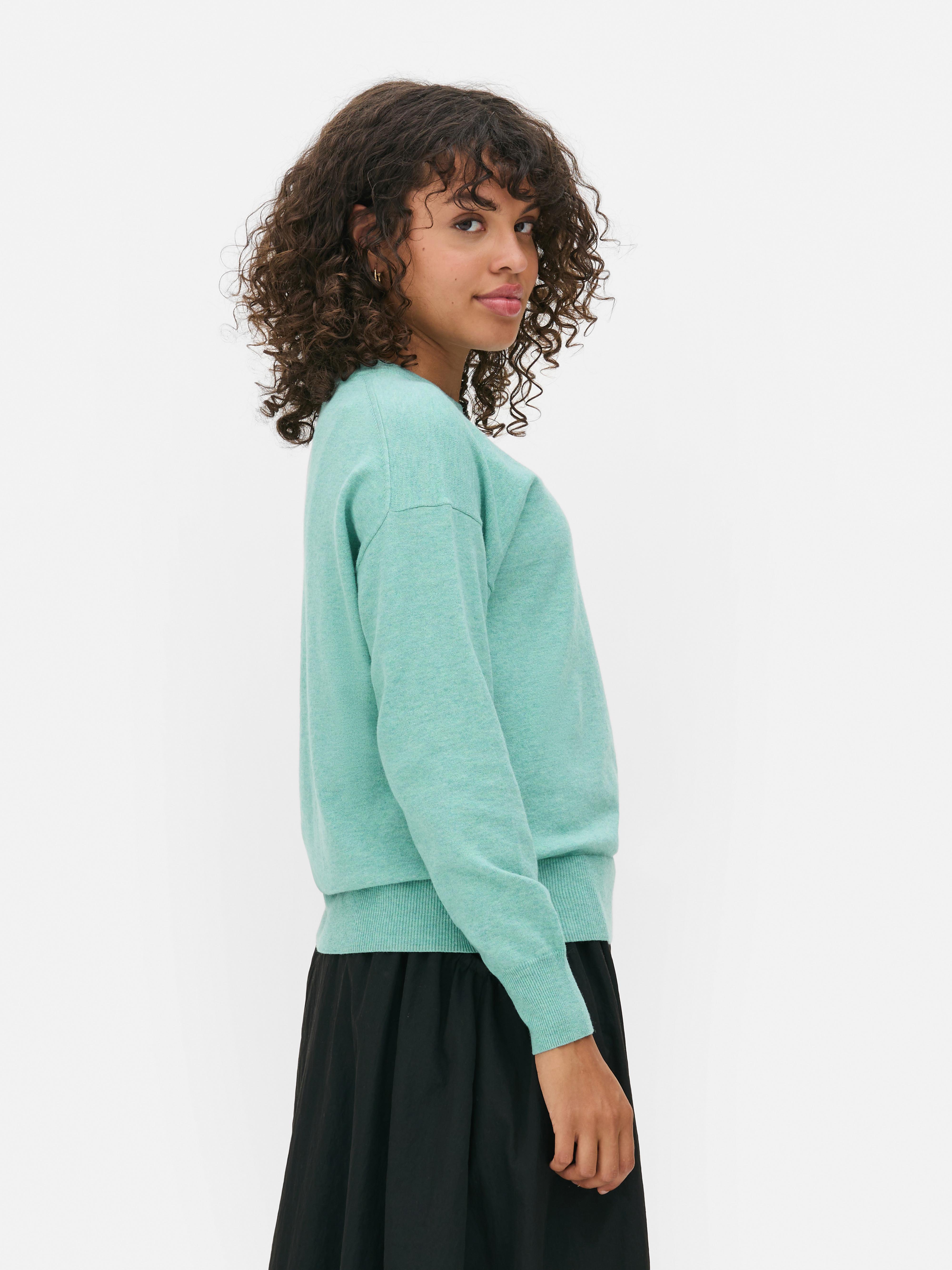 Weicher Pullover mit Rundhalsausschnitt