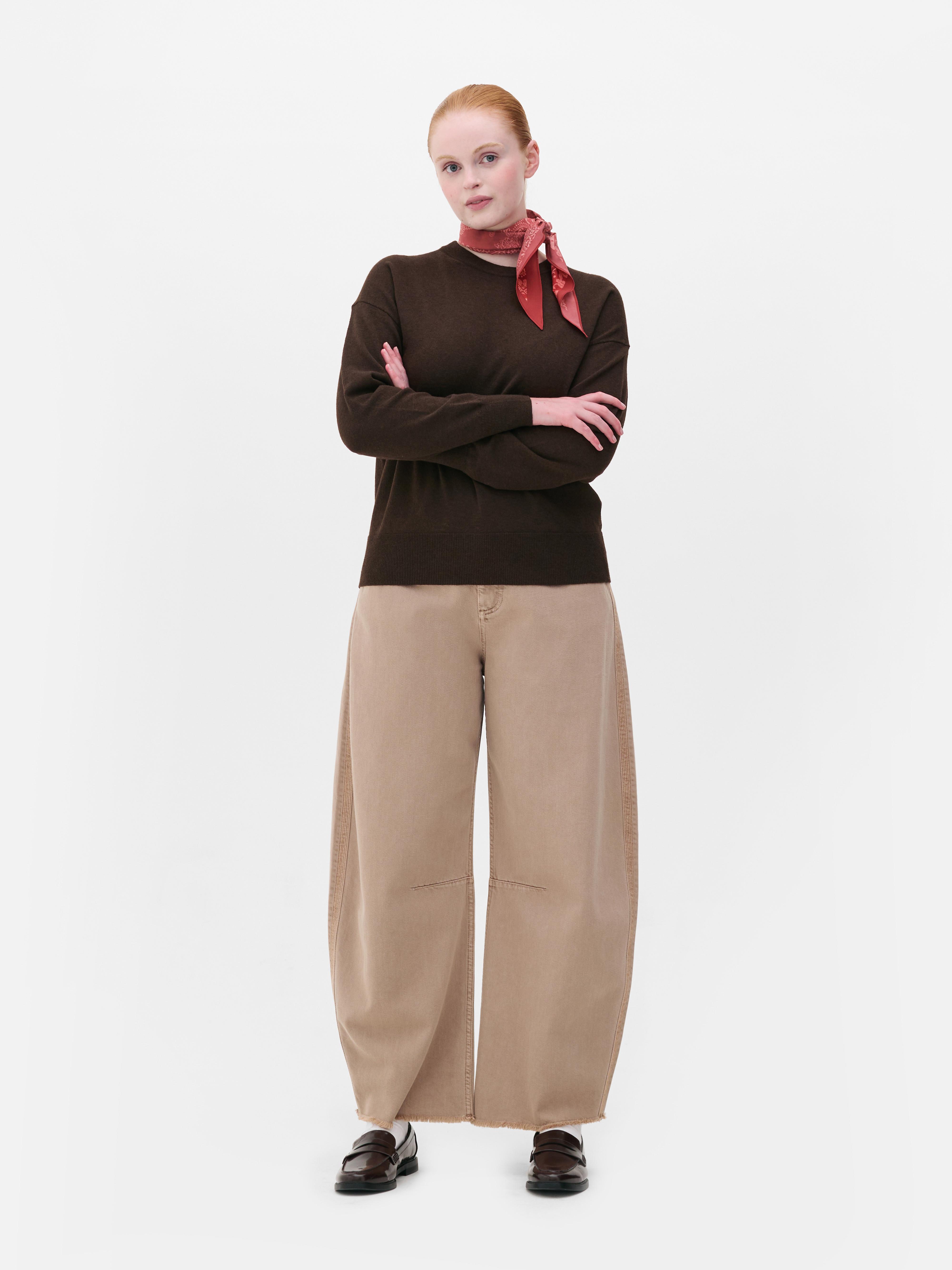 Weicher Pullover mit Rundhalsausschnitt