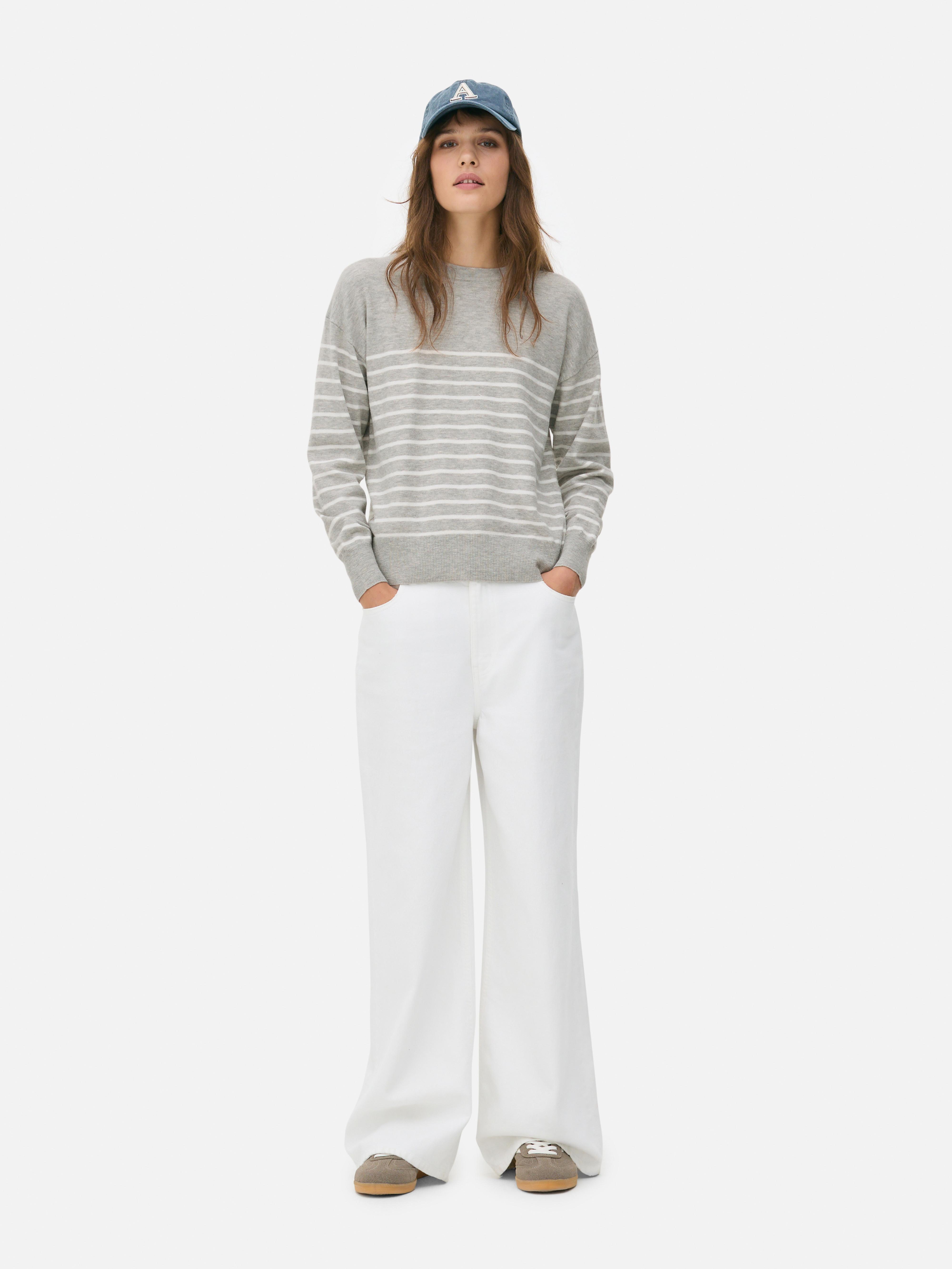 Weicher Pullover mit Rundhalsausschnitt