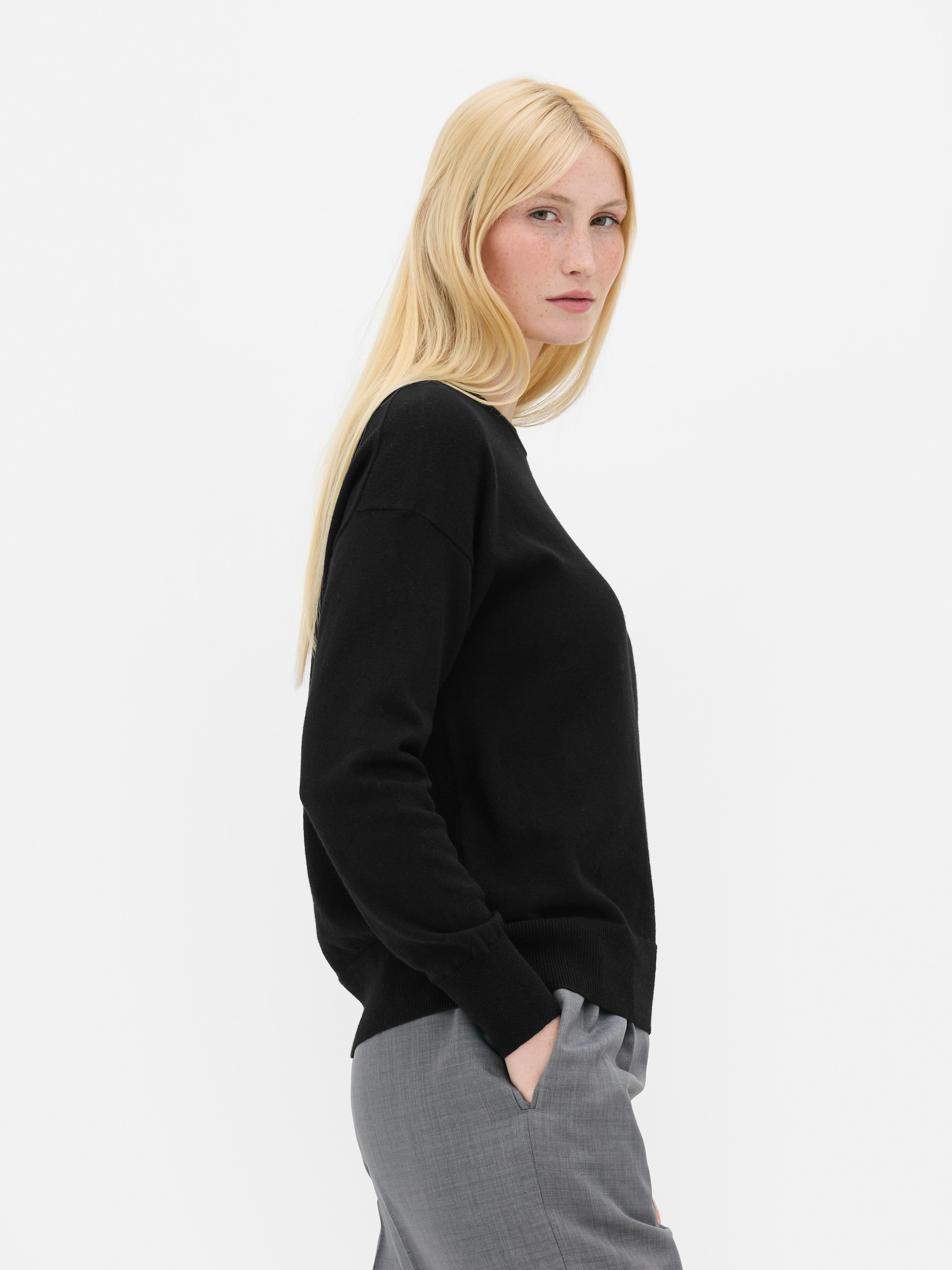 Weicher Pullover mit Rundhalsausschnitt