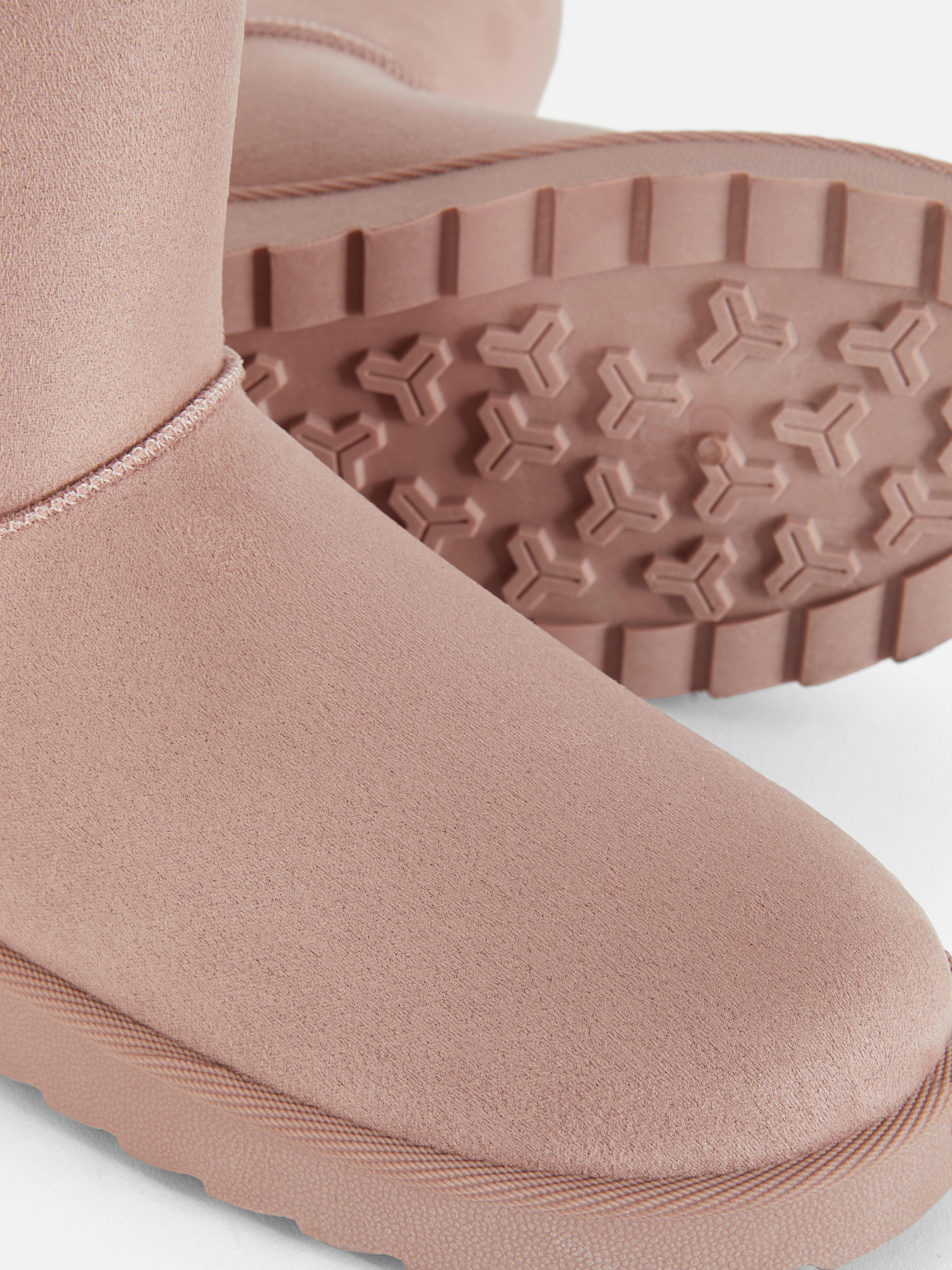 Plush Lined Faux Suede Boots