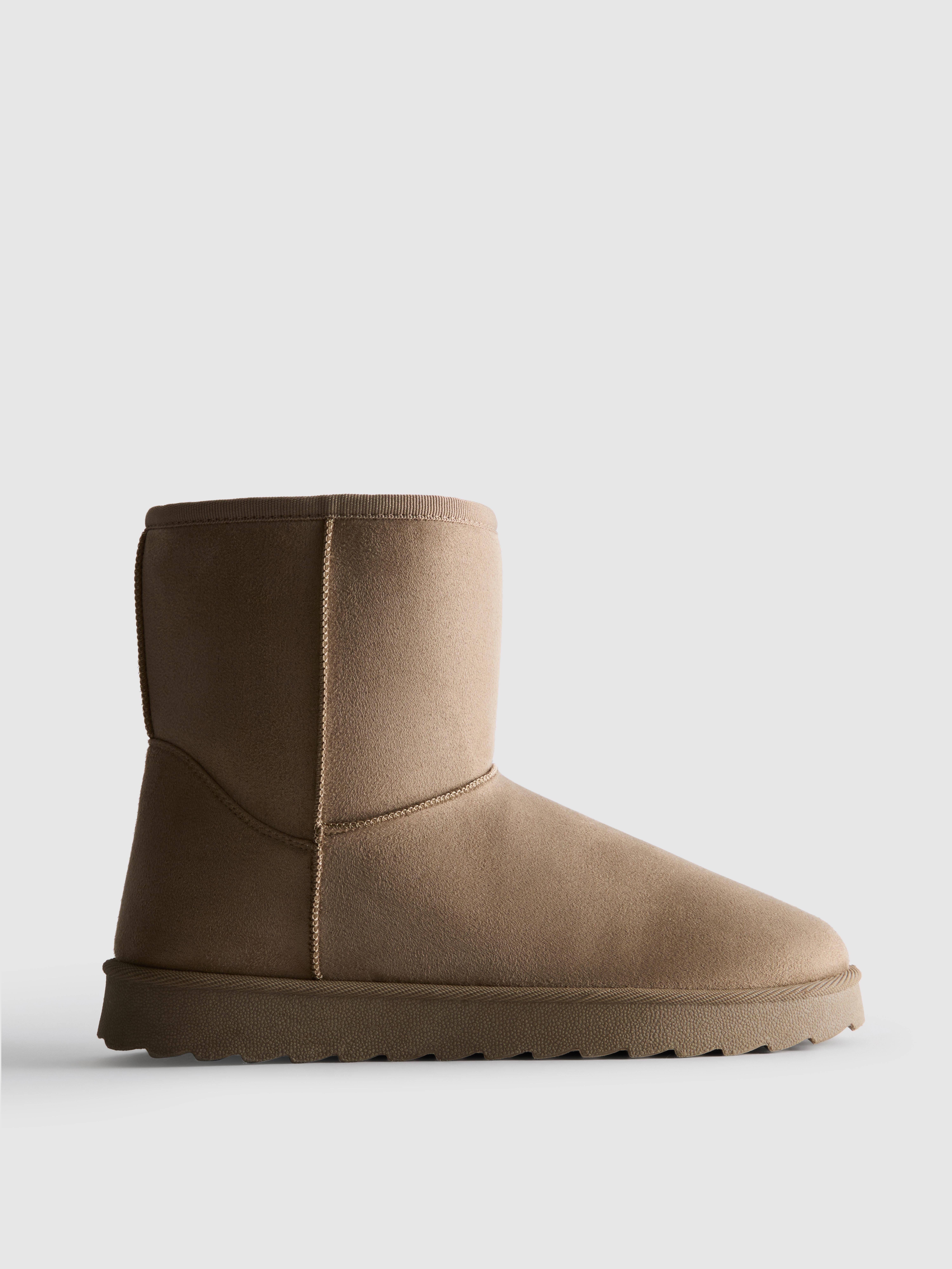 Plush Lined Faux Suede Boots