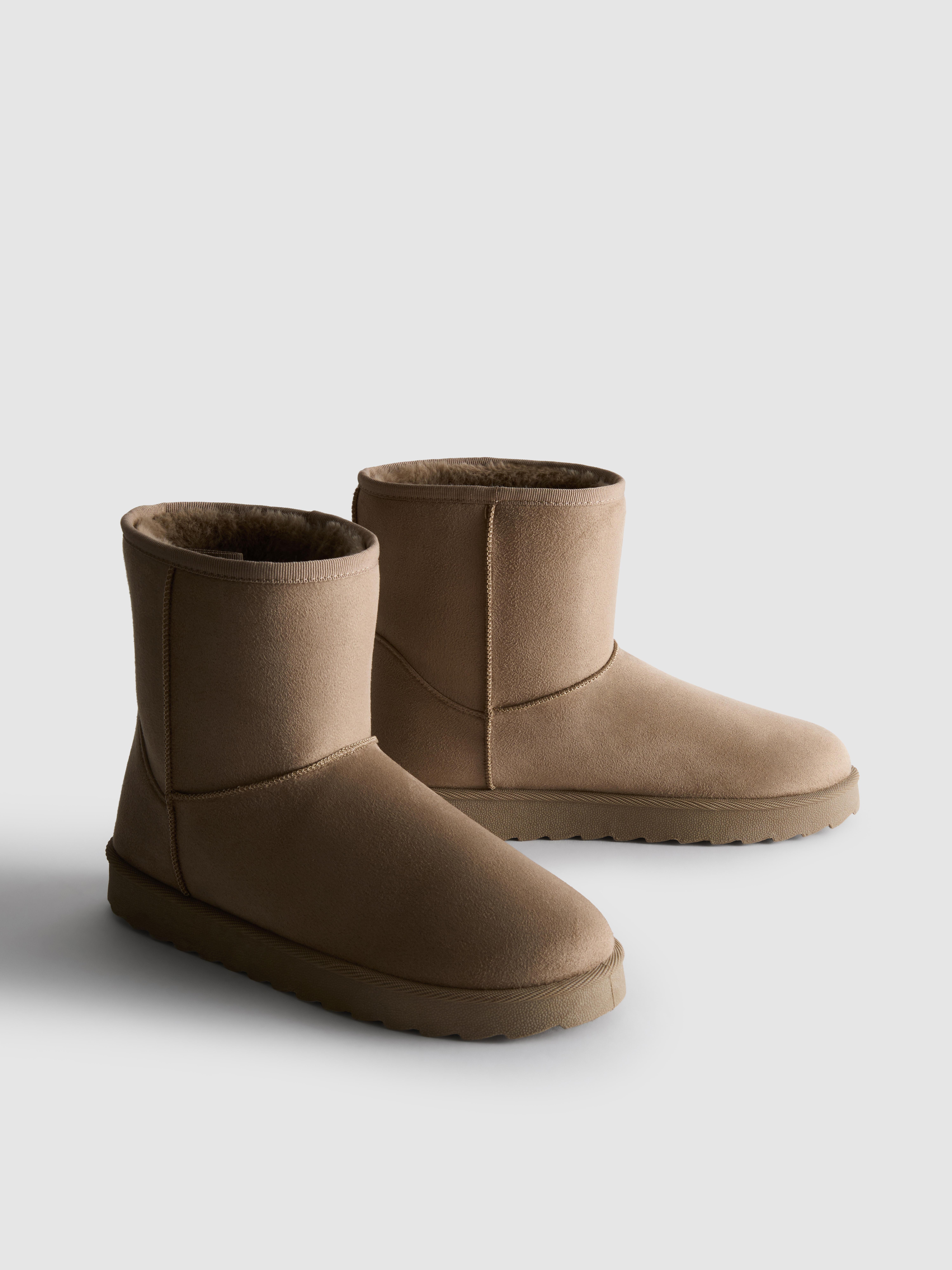 Plush Lined Faux Suede Boots