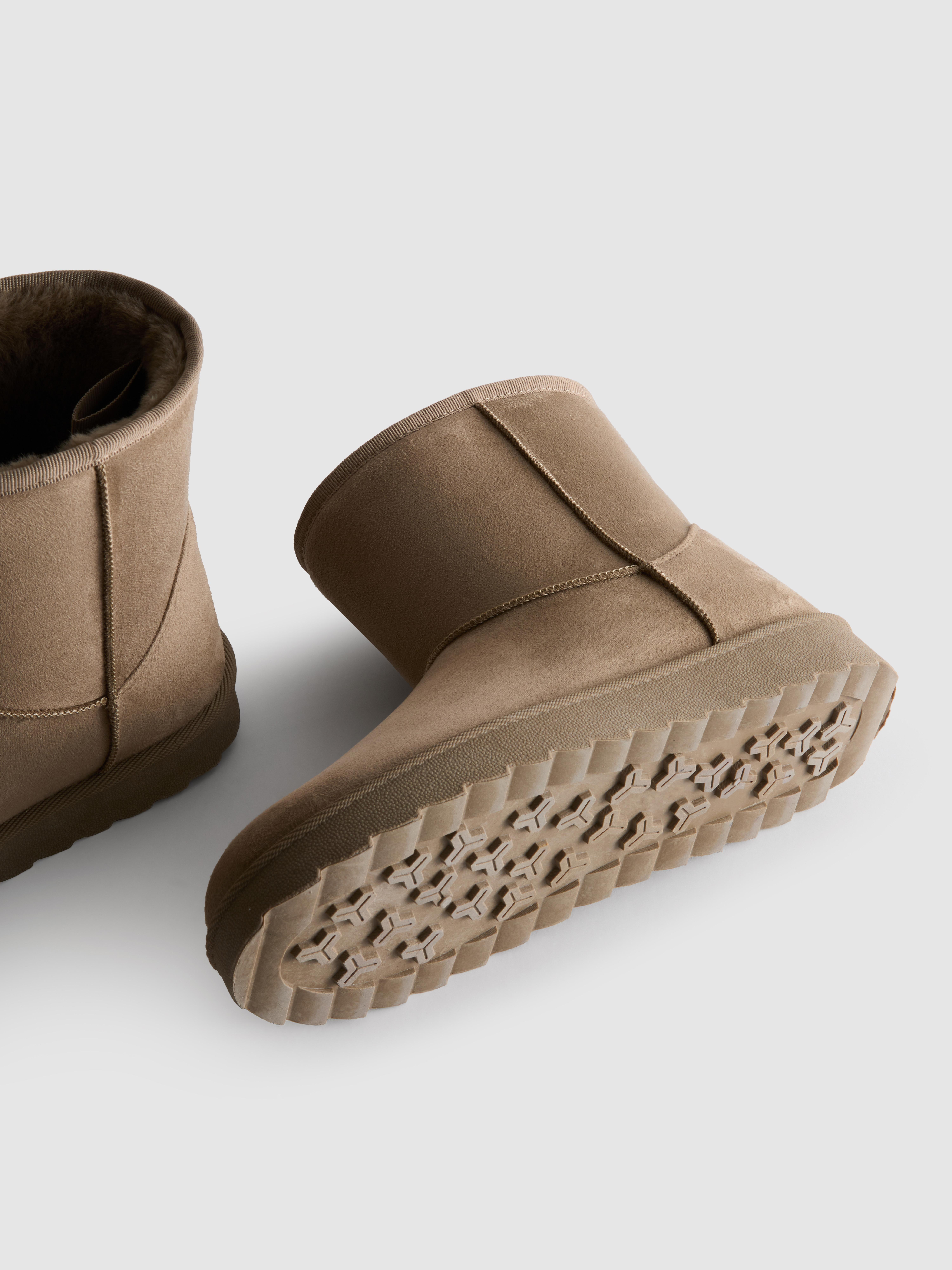 Plush Lined Faux Suede Boots