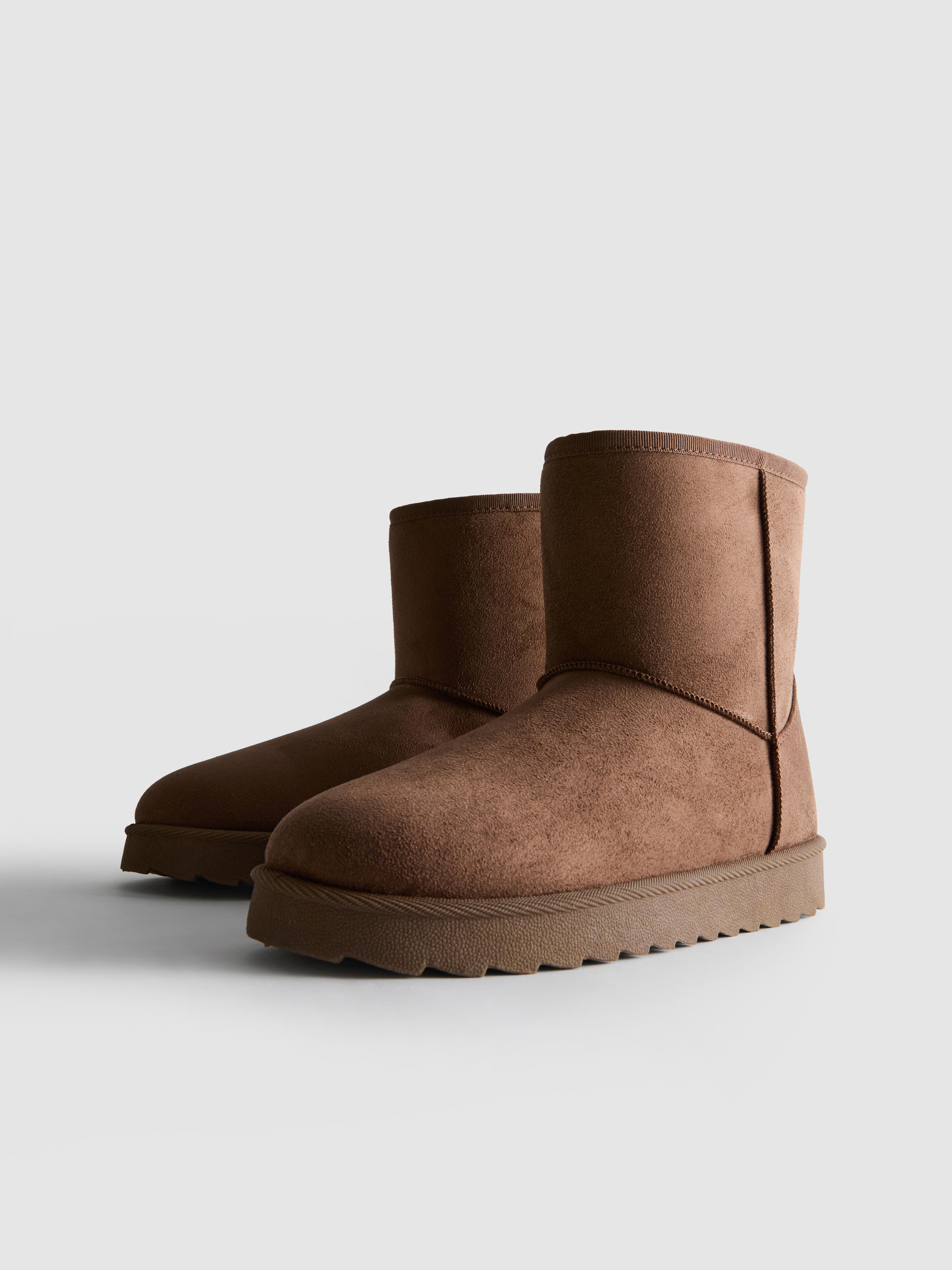 Plush Lined Faux Suede Boots