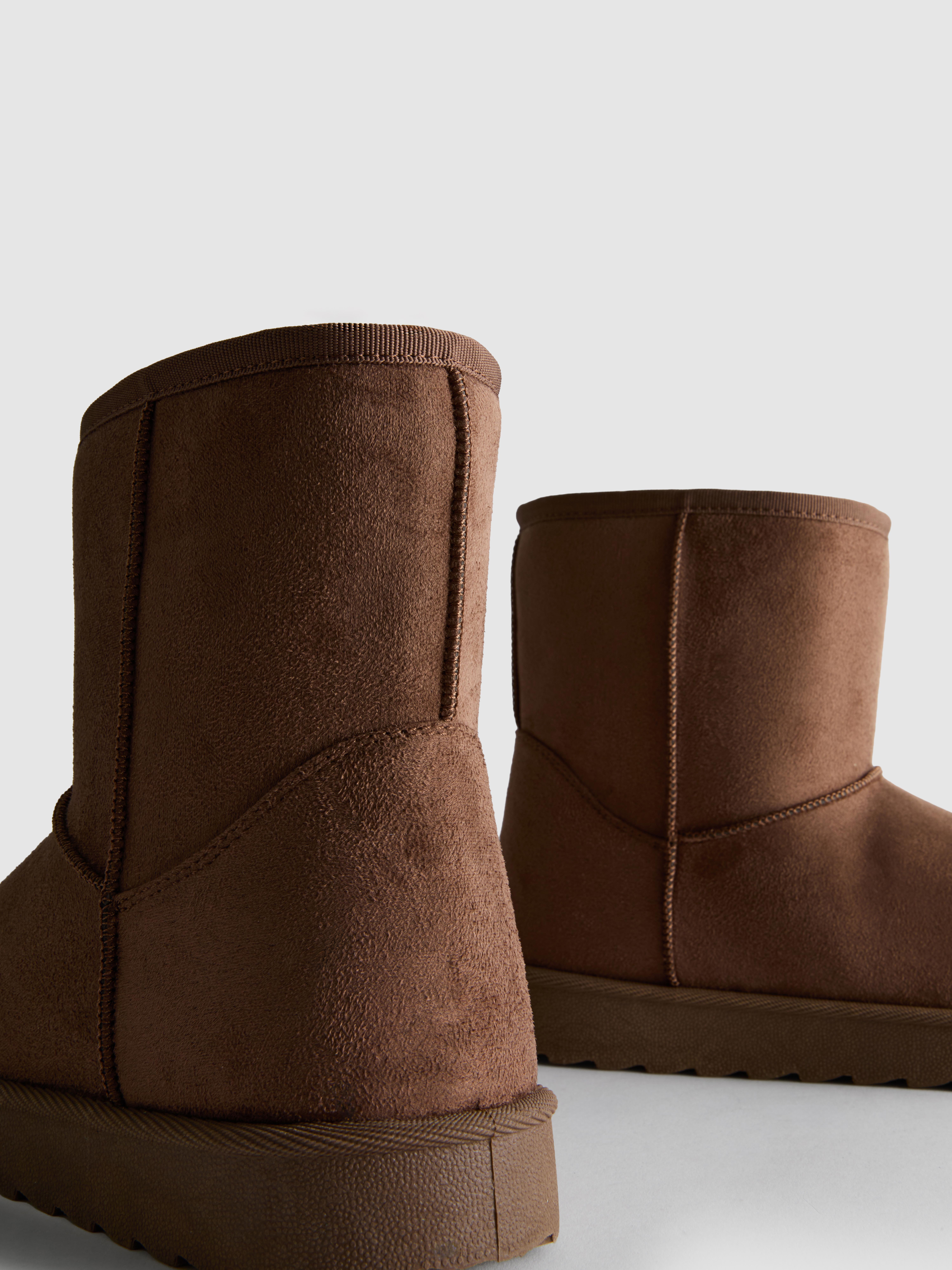 Plush Lined Faux Suede Boots