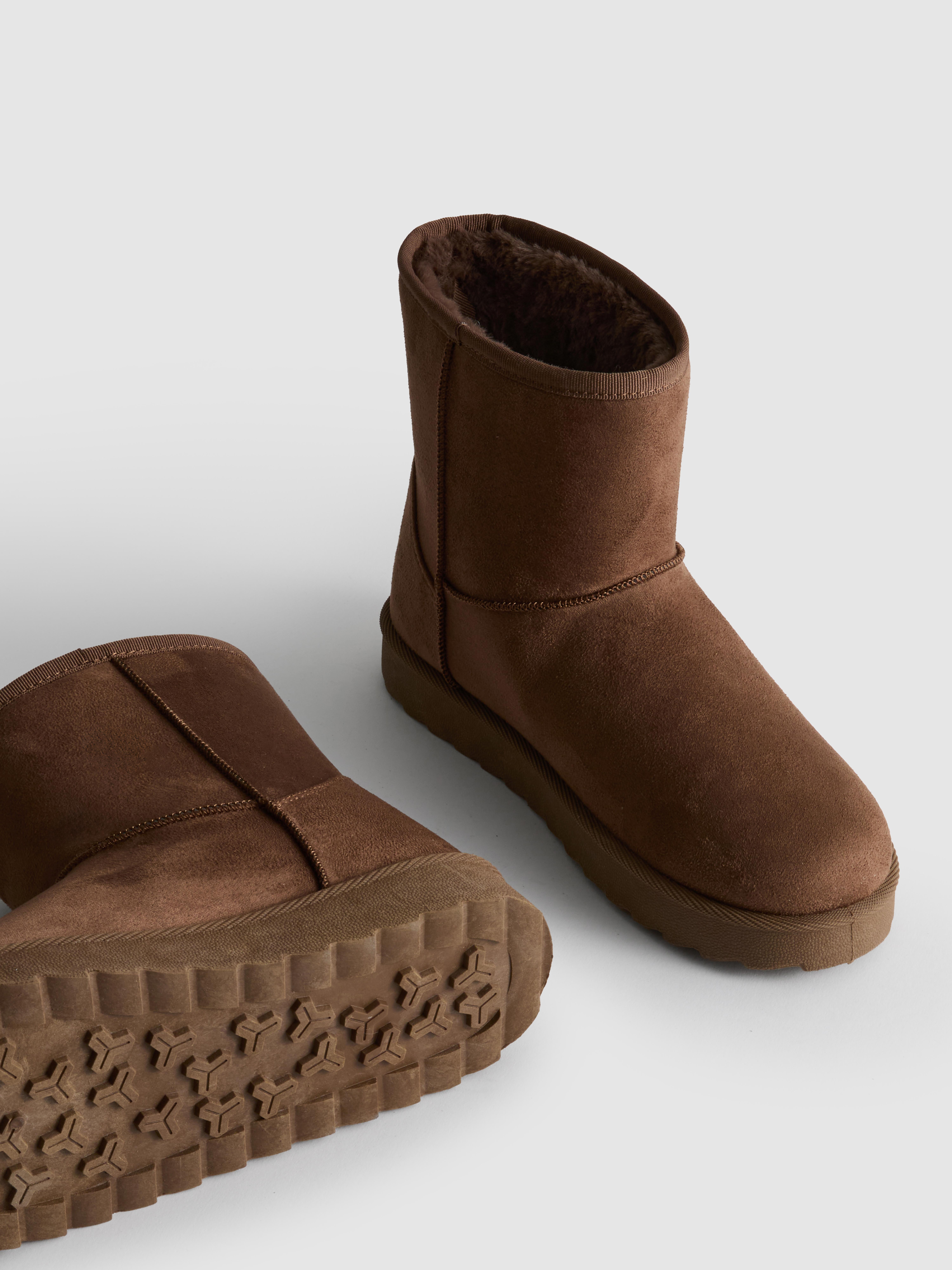 Plush Lined Faux Suede Boots