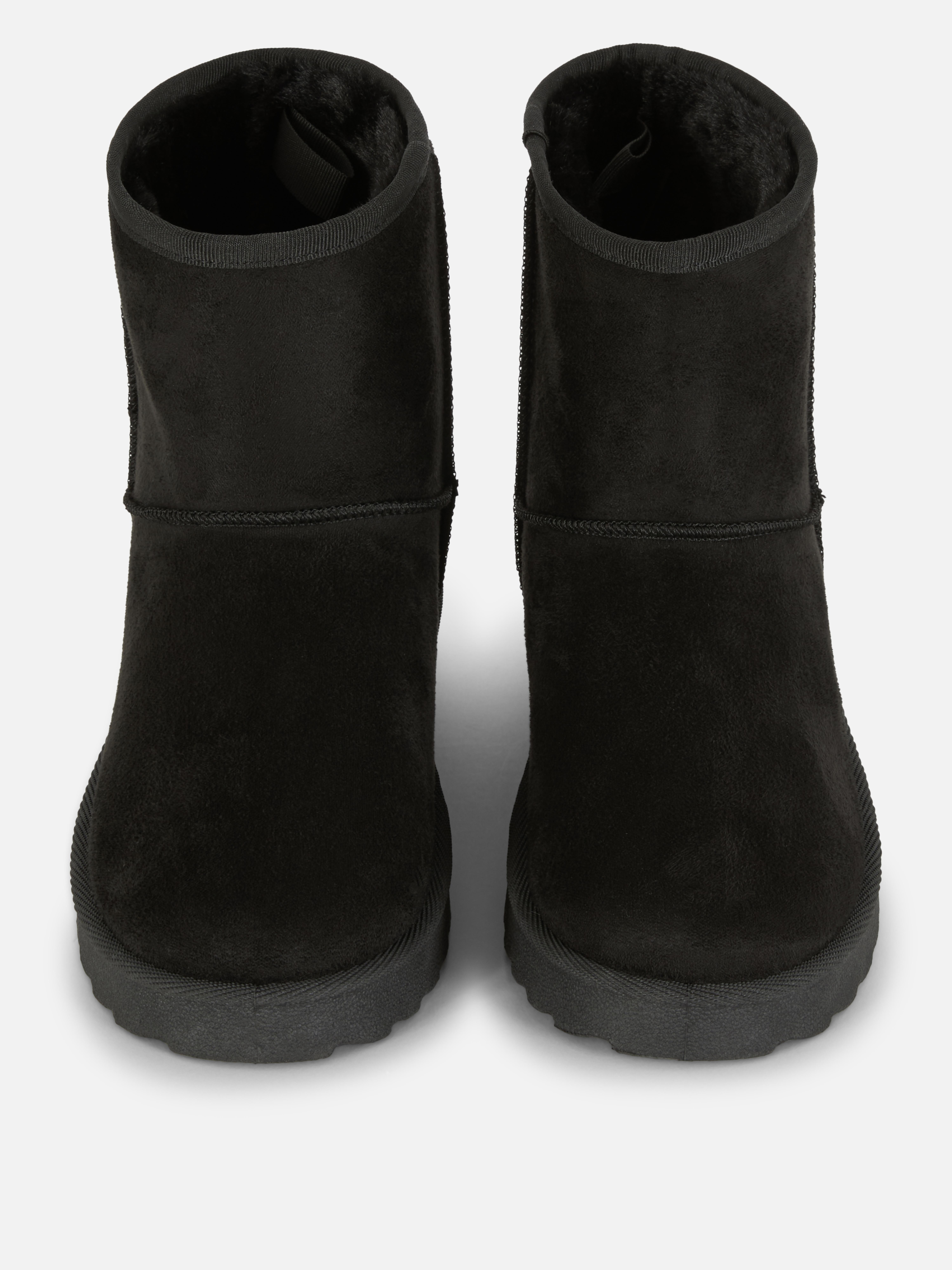 Faux Suede Mid Snug Boots