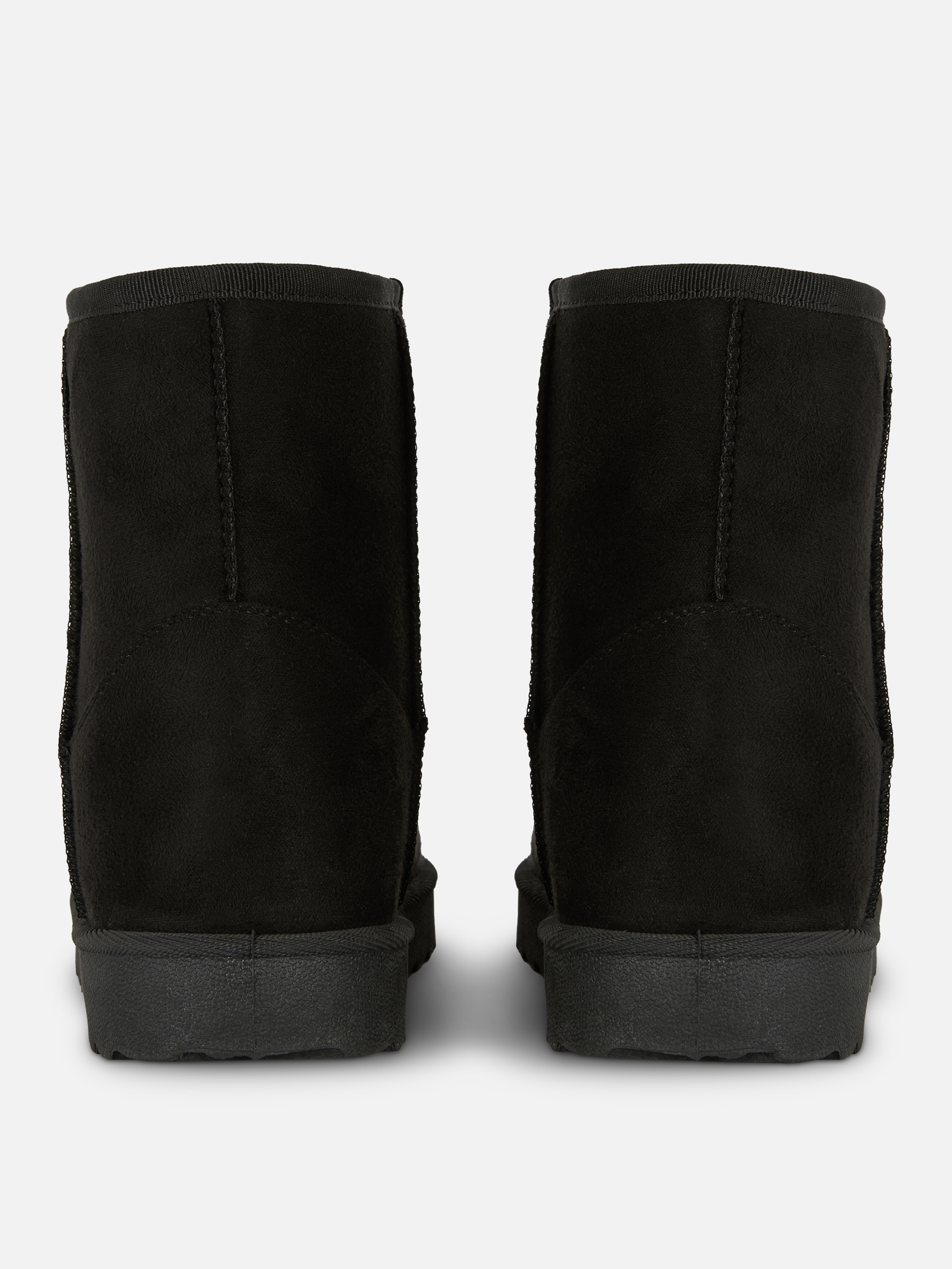 Faux Suede Mid Snug Boots