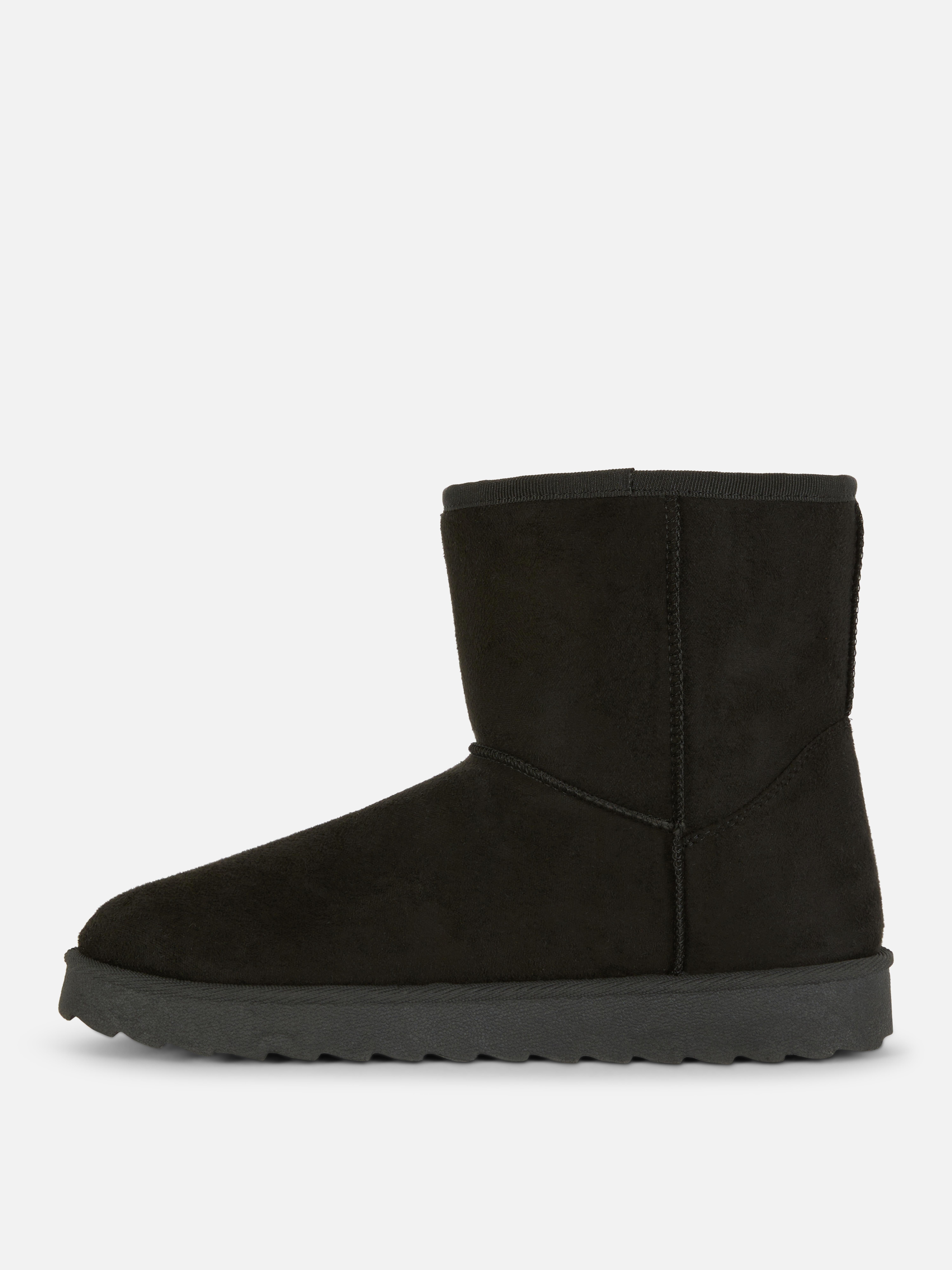 Faux Suede Mid Snug Boots