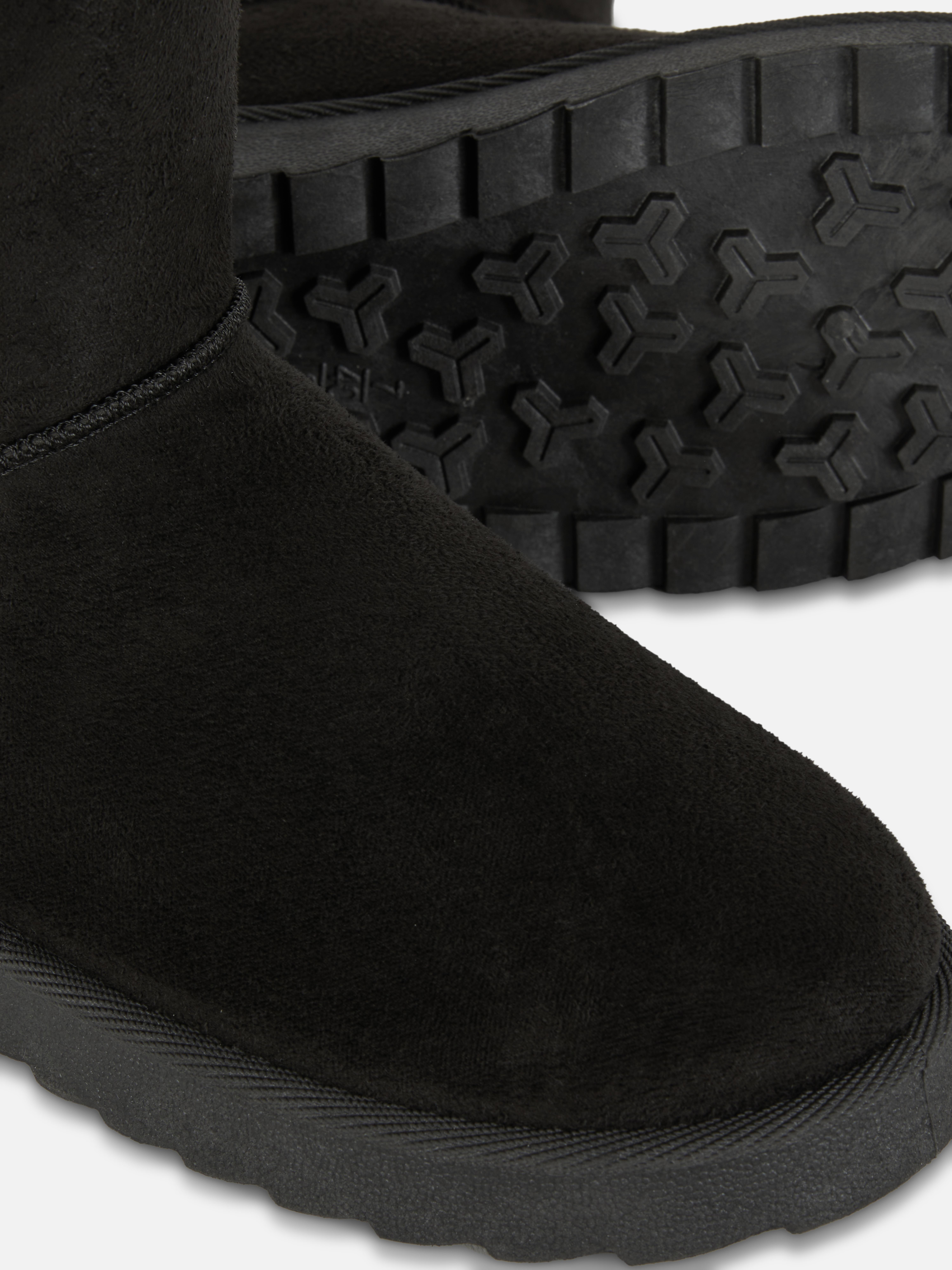 Faux Suede Mid Snug Boots