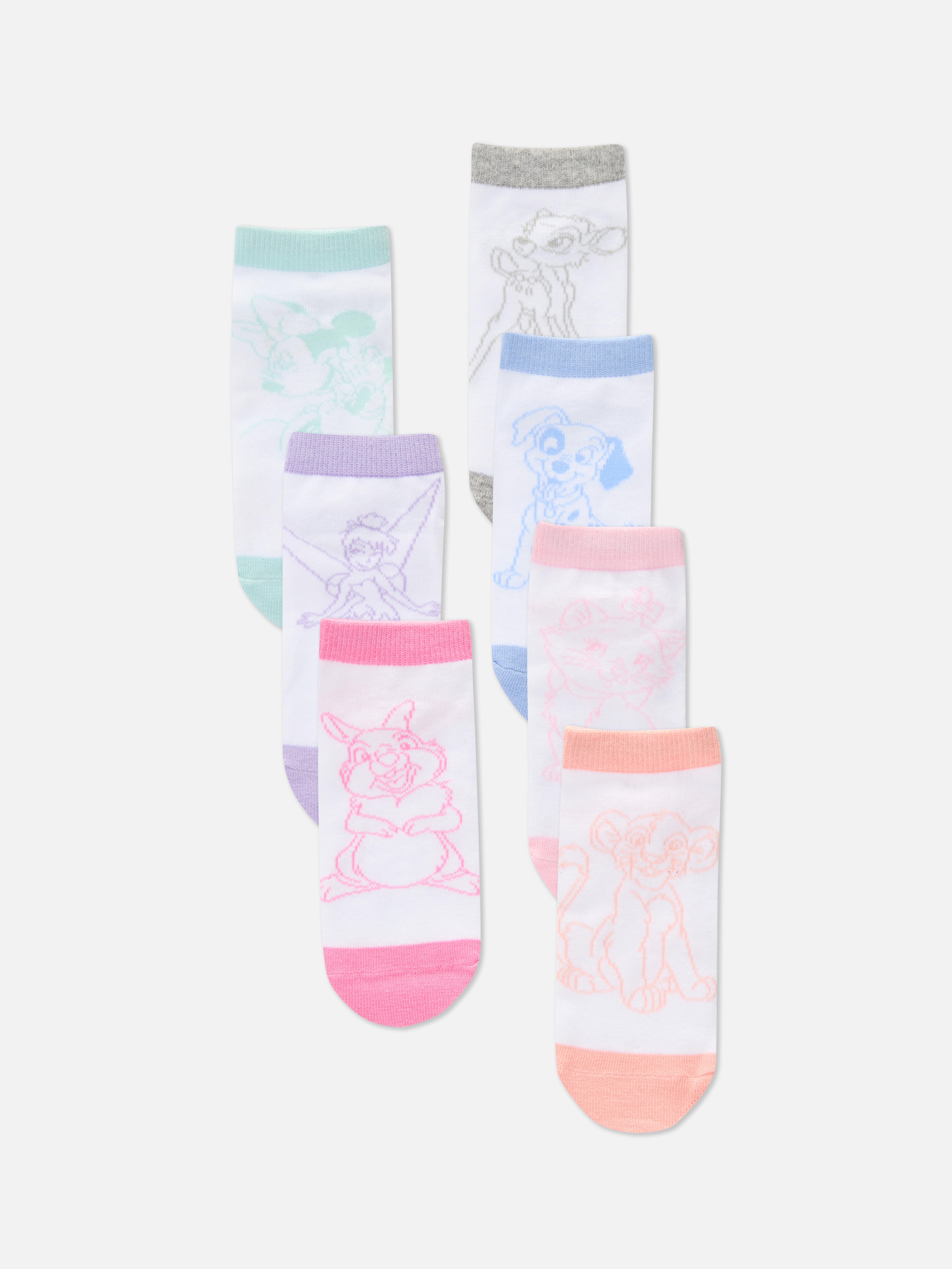 „Disney Klassiker“ Sneakersocken, 7er-Pack