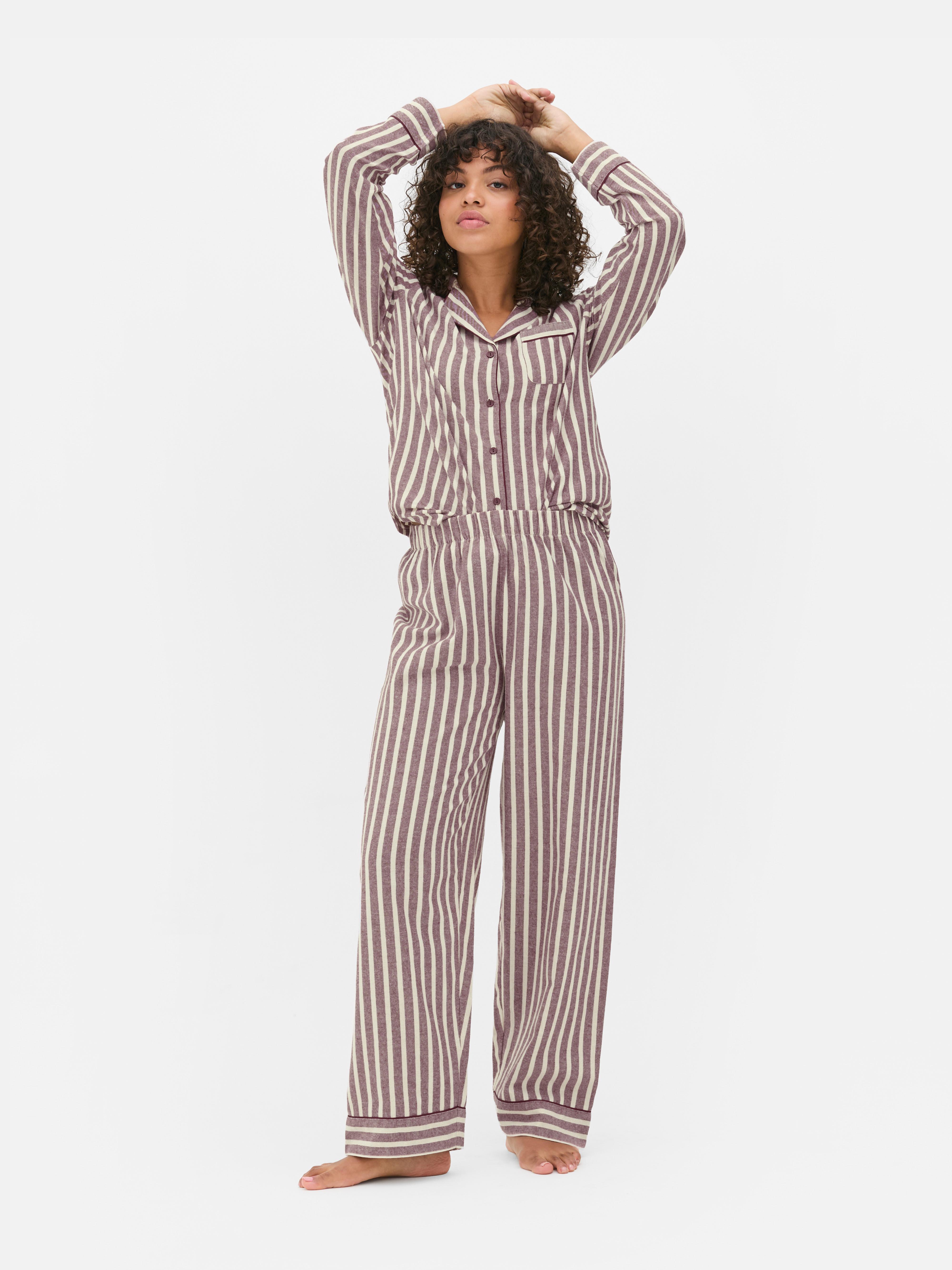 完売品INTERBREED Patterned Pajama Stripe Woven PJ Pant Set
