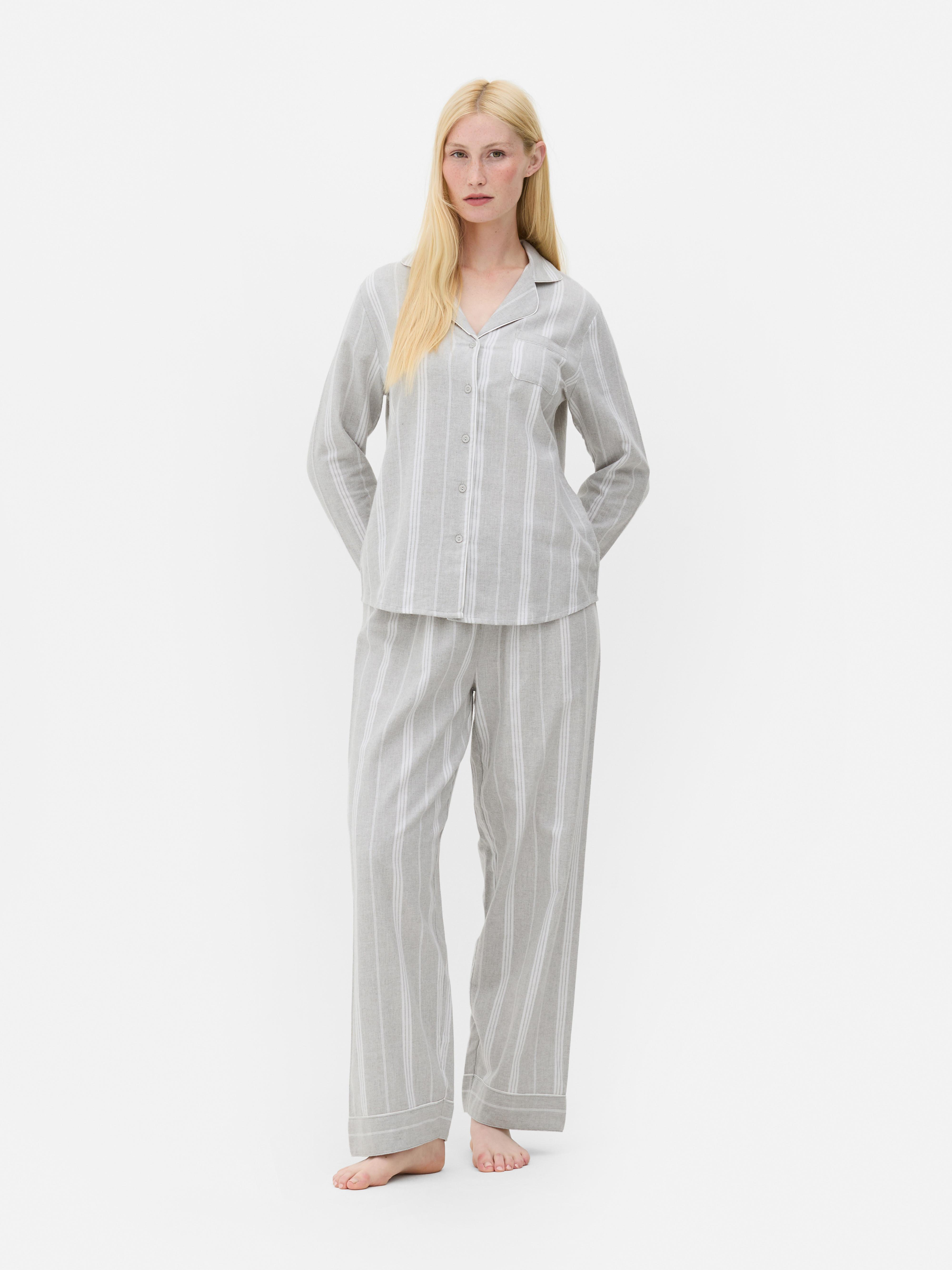 Pyjama long boyfriend à motif