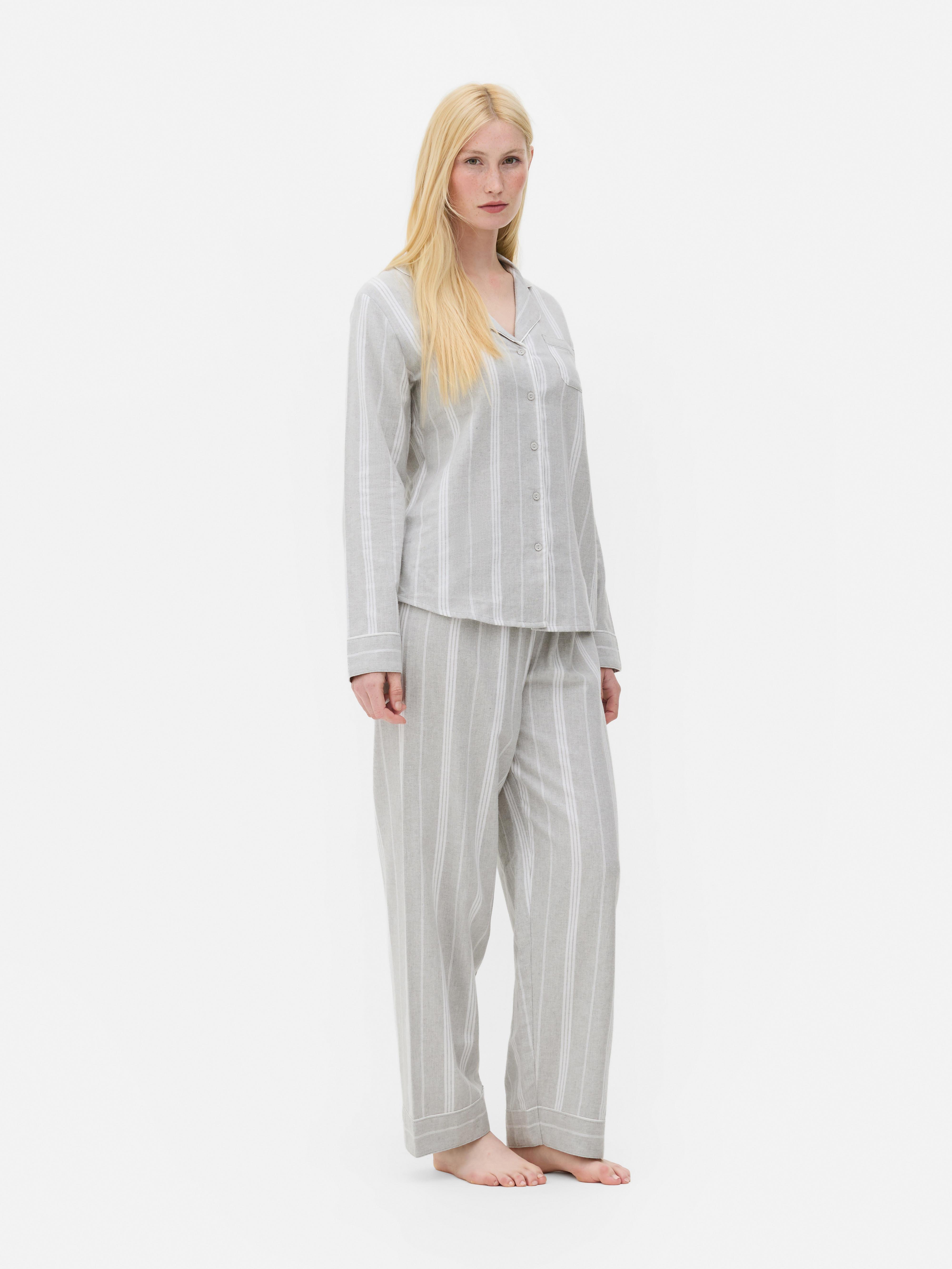 Pyjama coupe boyfriend à motifs