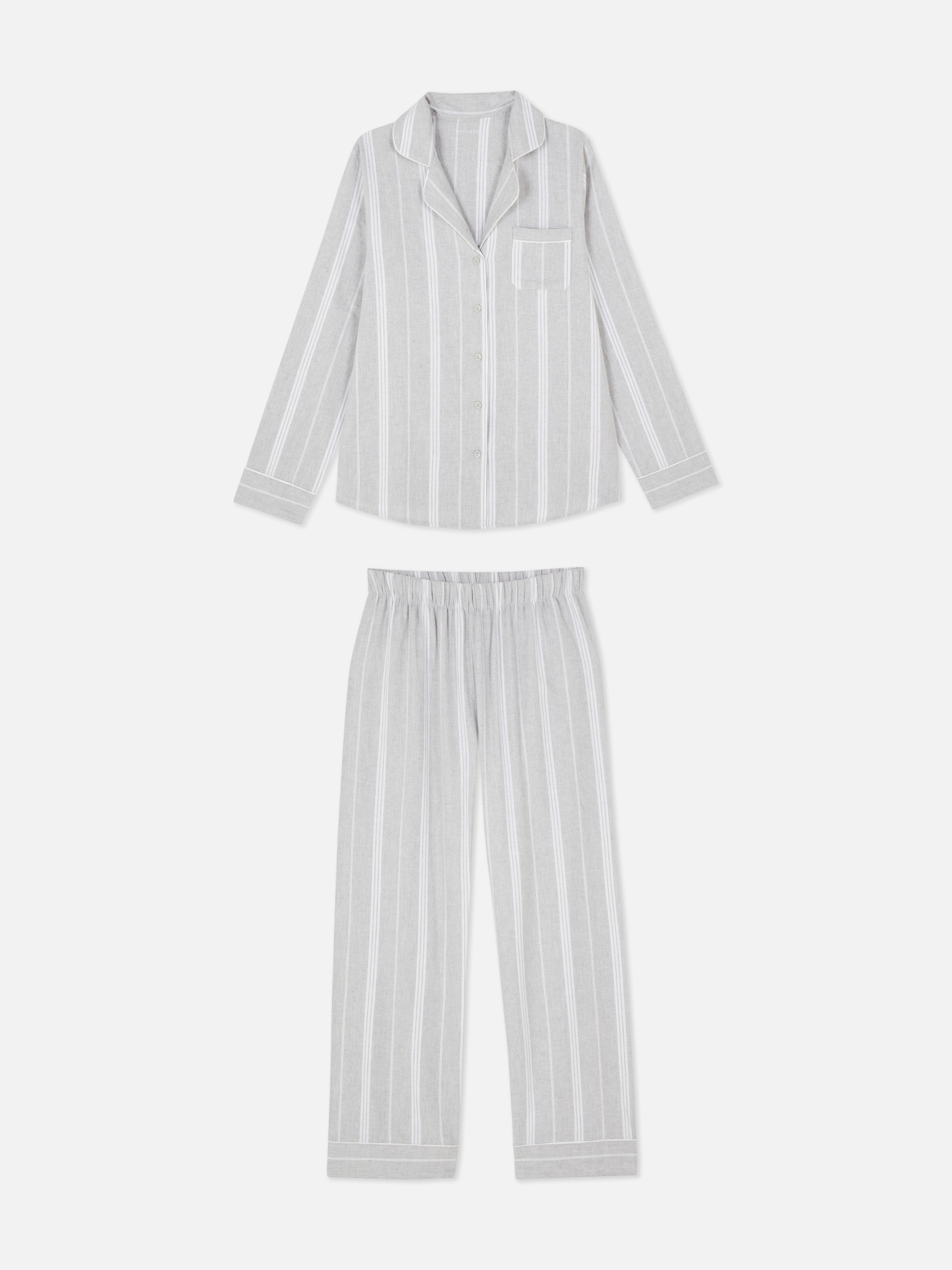 Pyjama coupe boyfriend à motifs