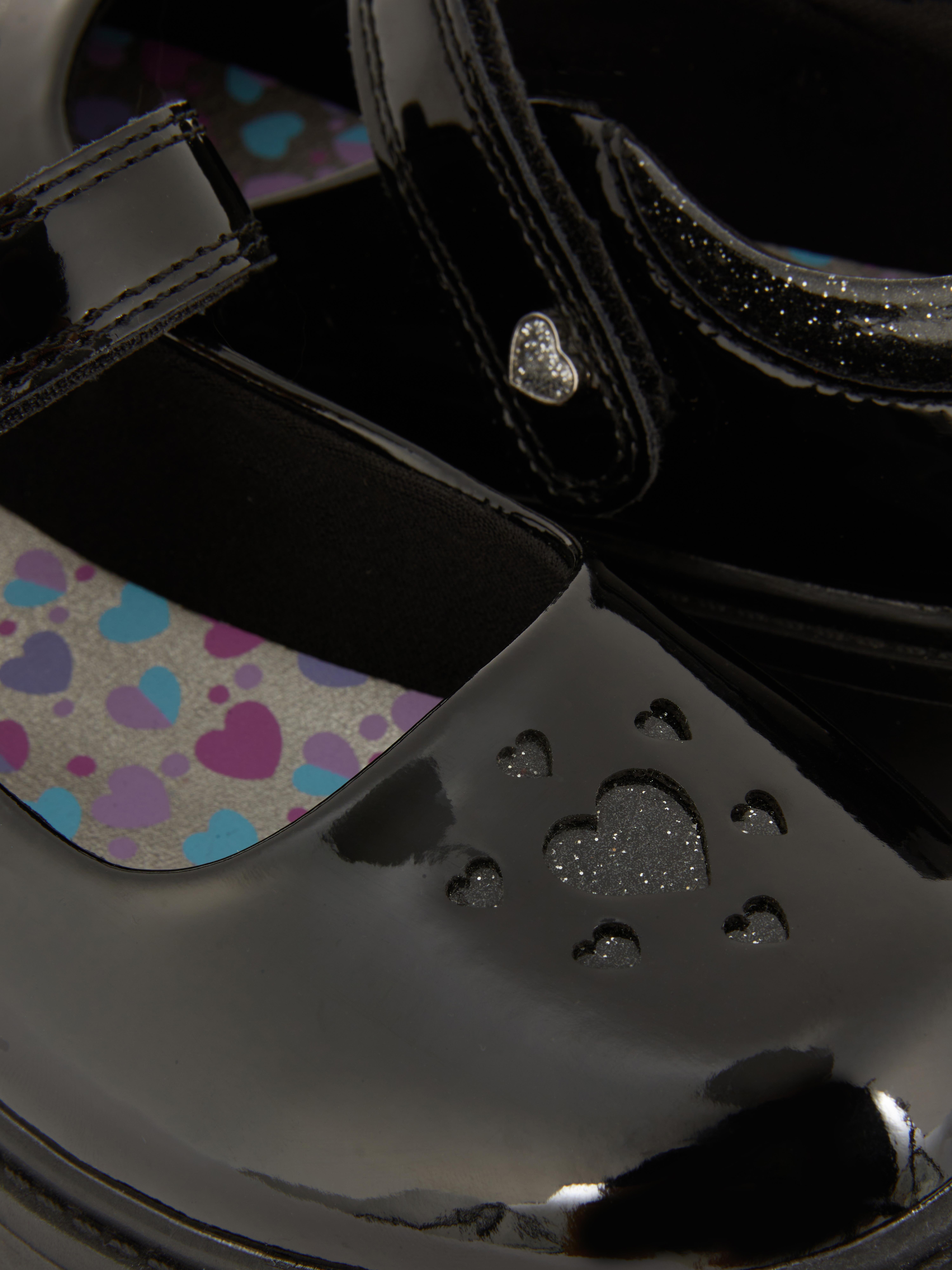 Chunky Patent School Shoes
