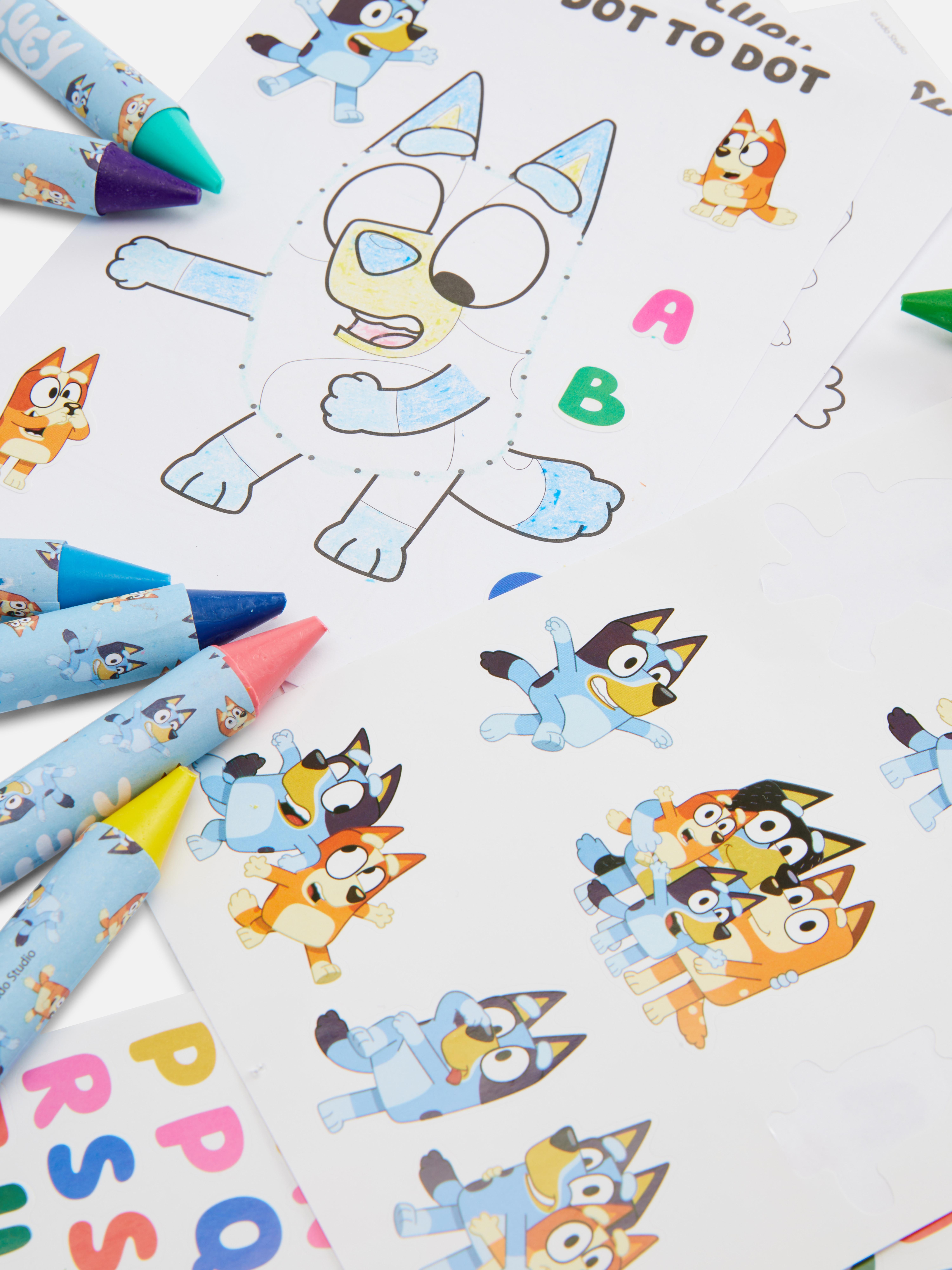 Kleurset voor onderweg Bluey