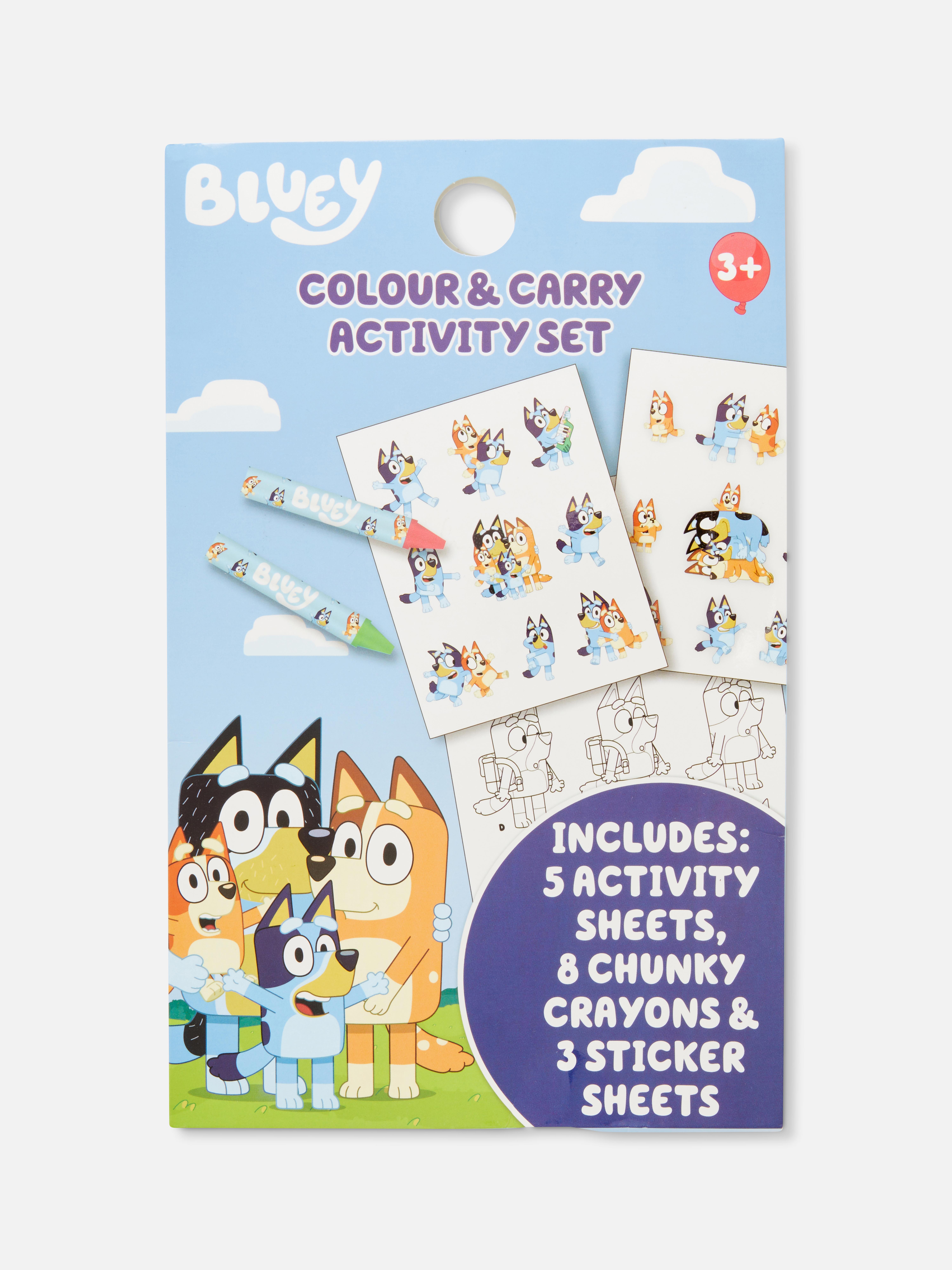Kleurset voor onderweg Bluey