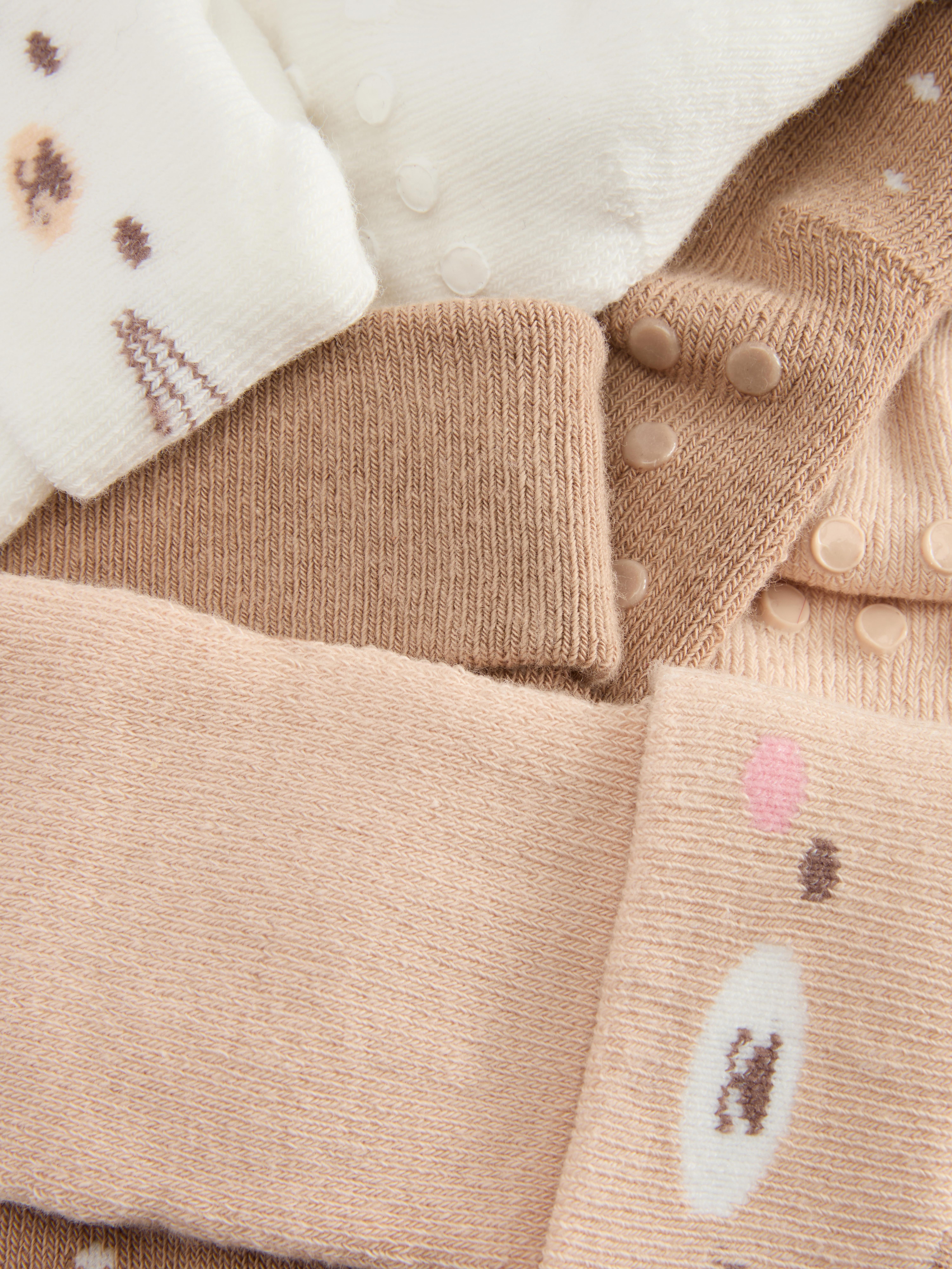 Noppen-Socken im Tier-Design, 3er-Pack
