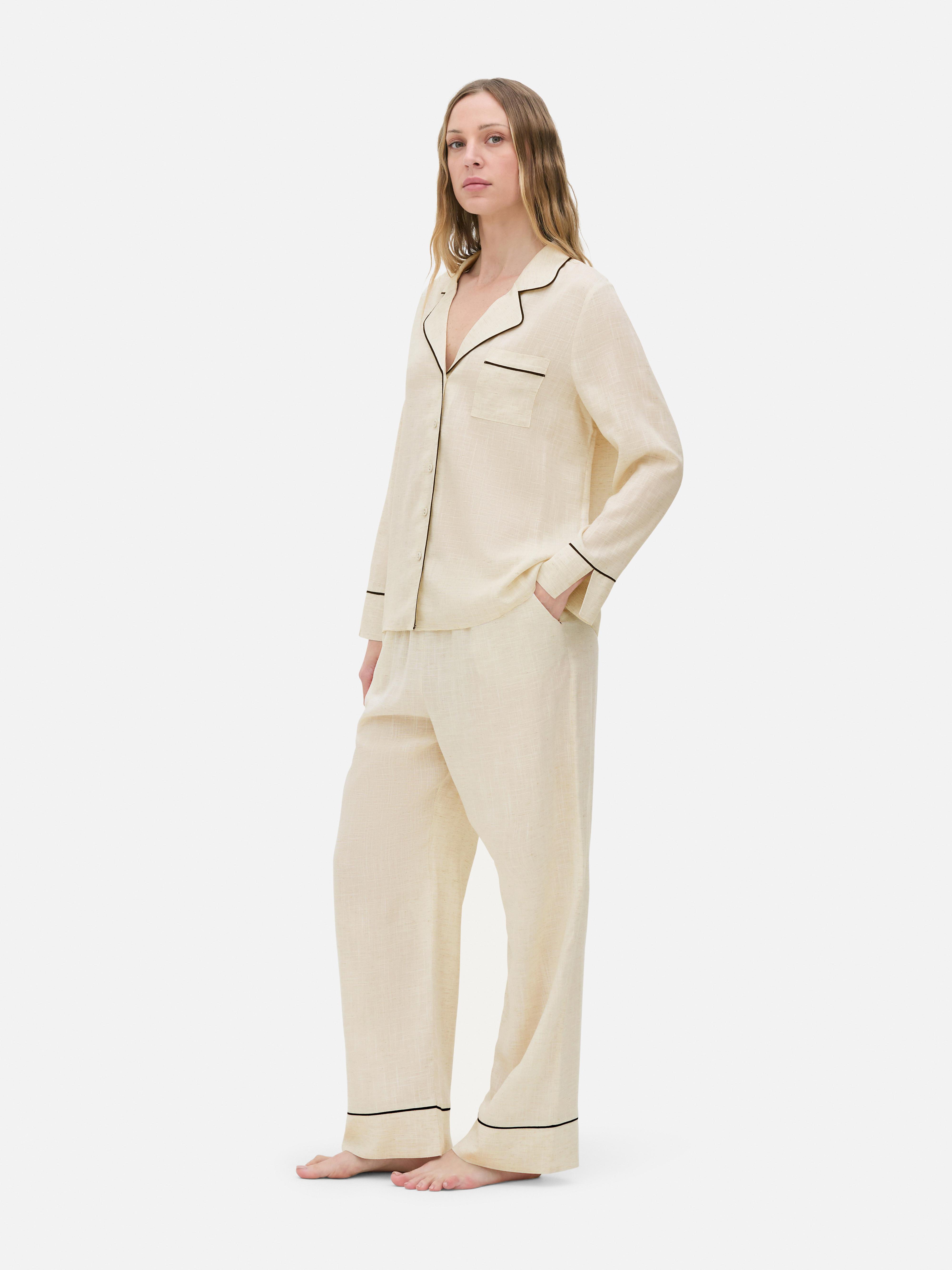 Contrast Trim Sleep Shirt