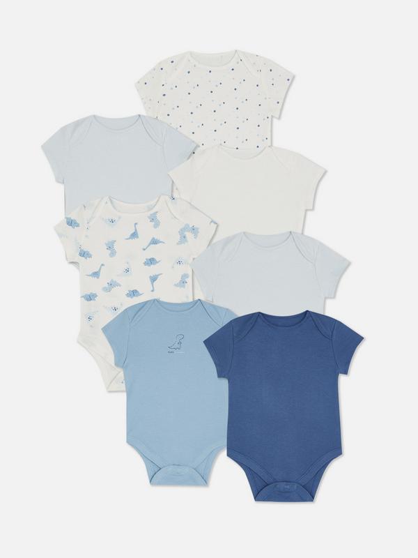 0-36 meses | Pack de 7 bodis de manga corta