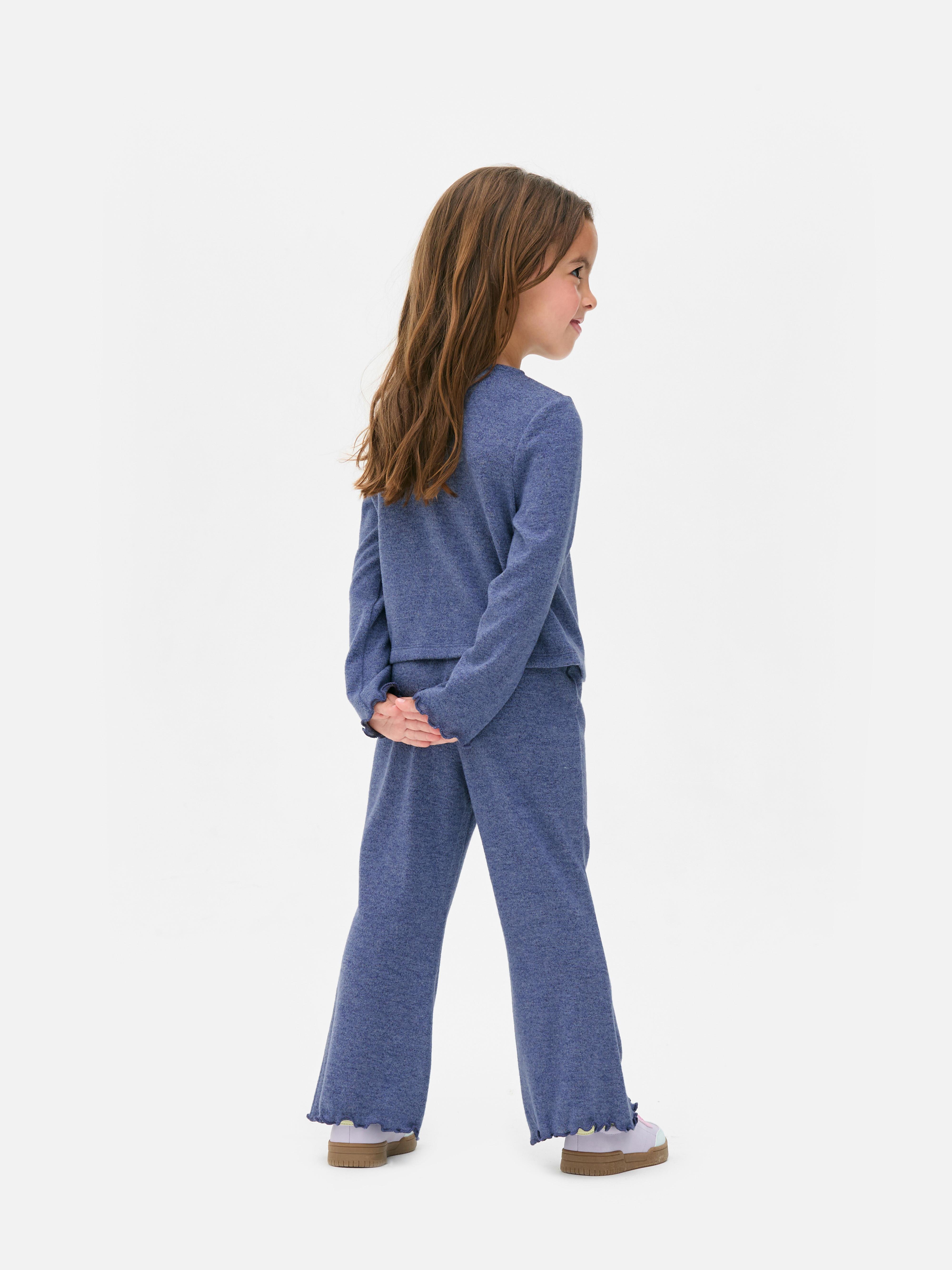 Bow T-Shirt and Flare Leggings Set