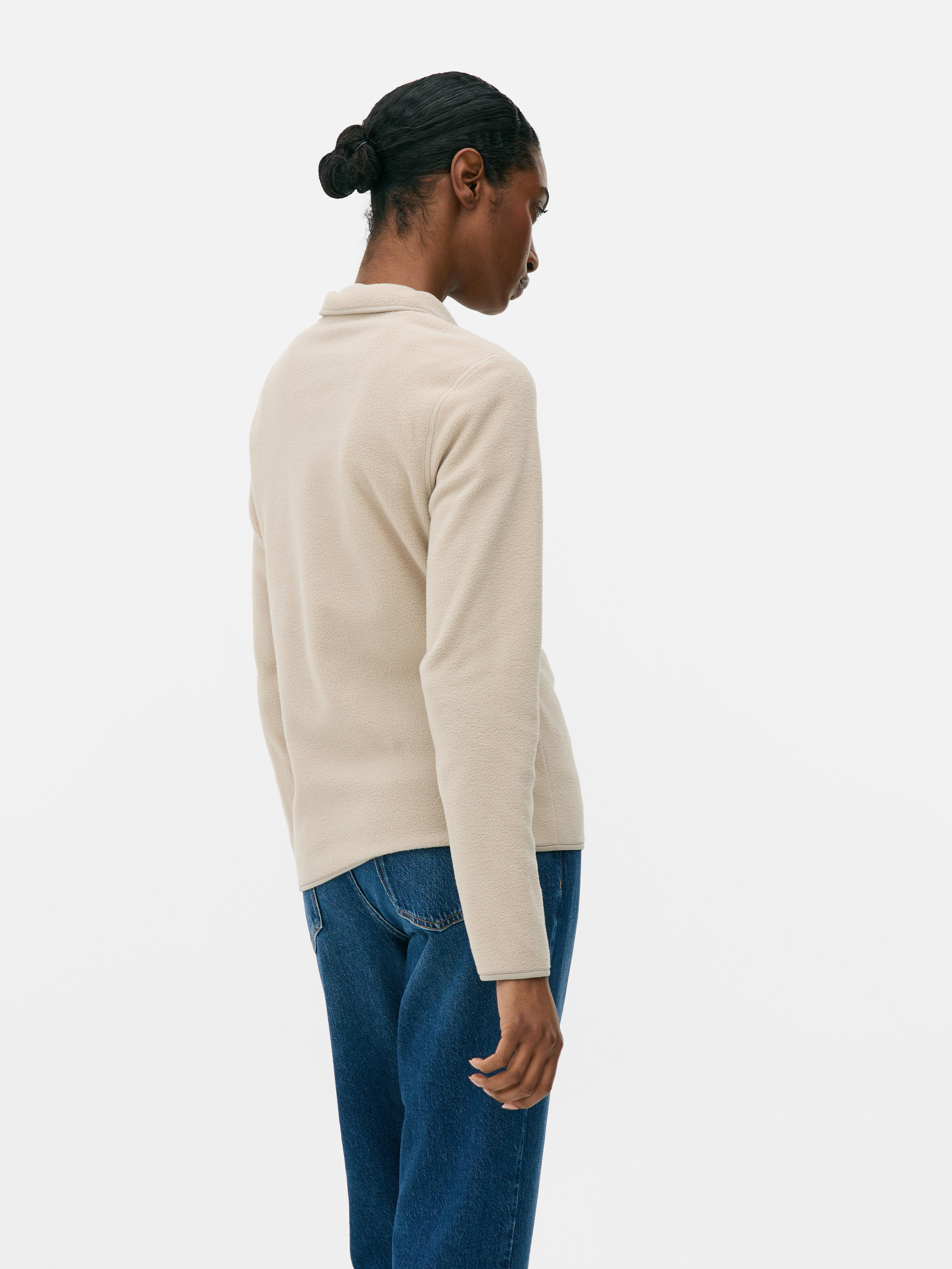 Fleece met halve rits