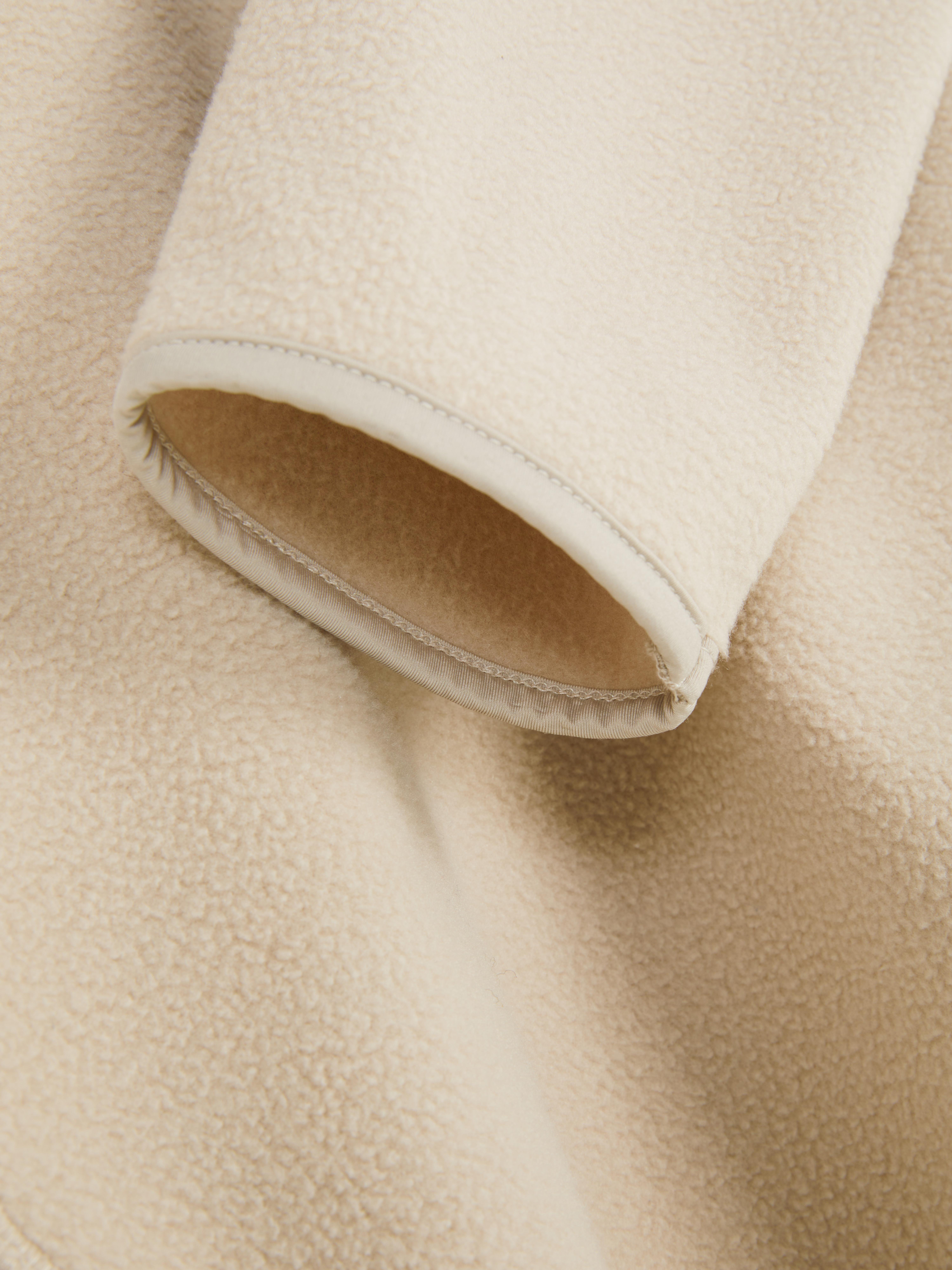 Fleece met halve rits