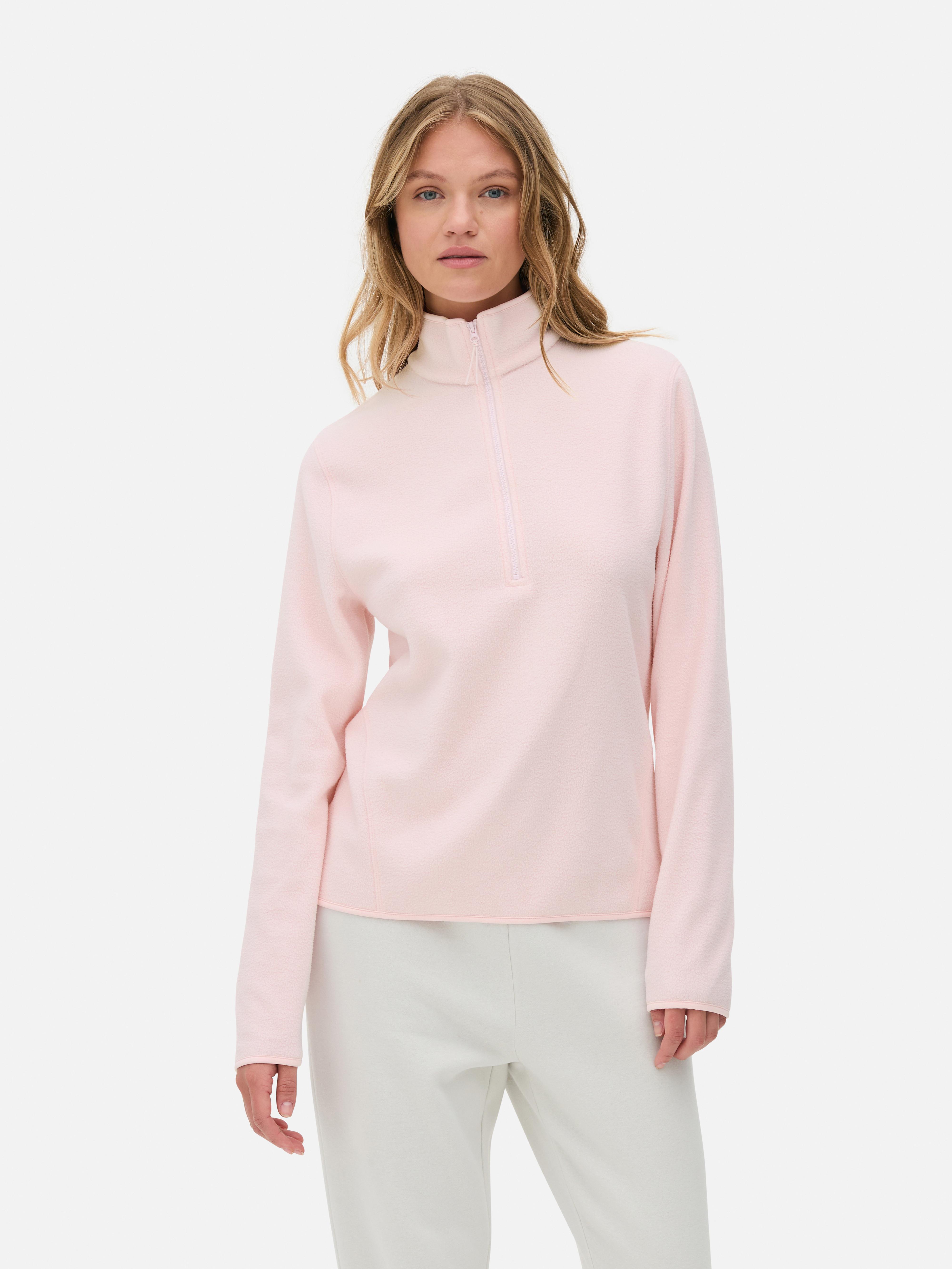 FLUFFY HALF ZIP（Pink Beige）ピンクベージュ　SMサイズ FLUFFY HALF ZIP（Pink Beige）ピンクベージュ SMサイズ FLUFFY