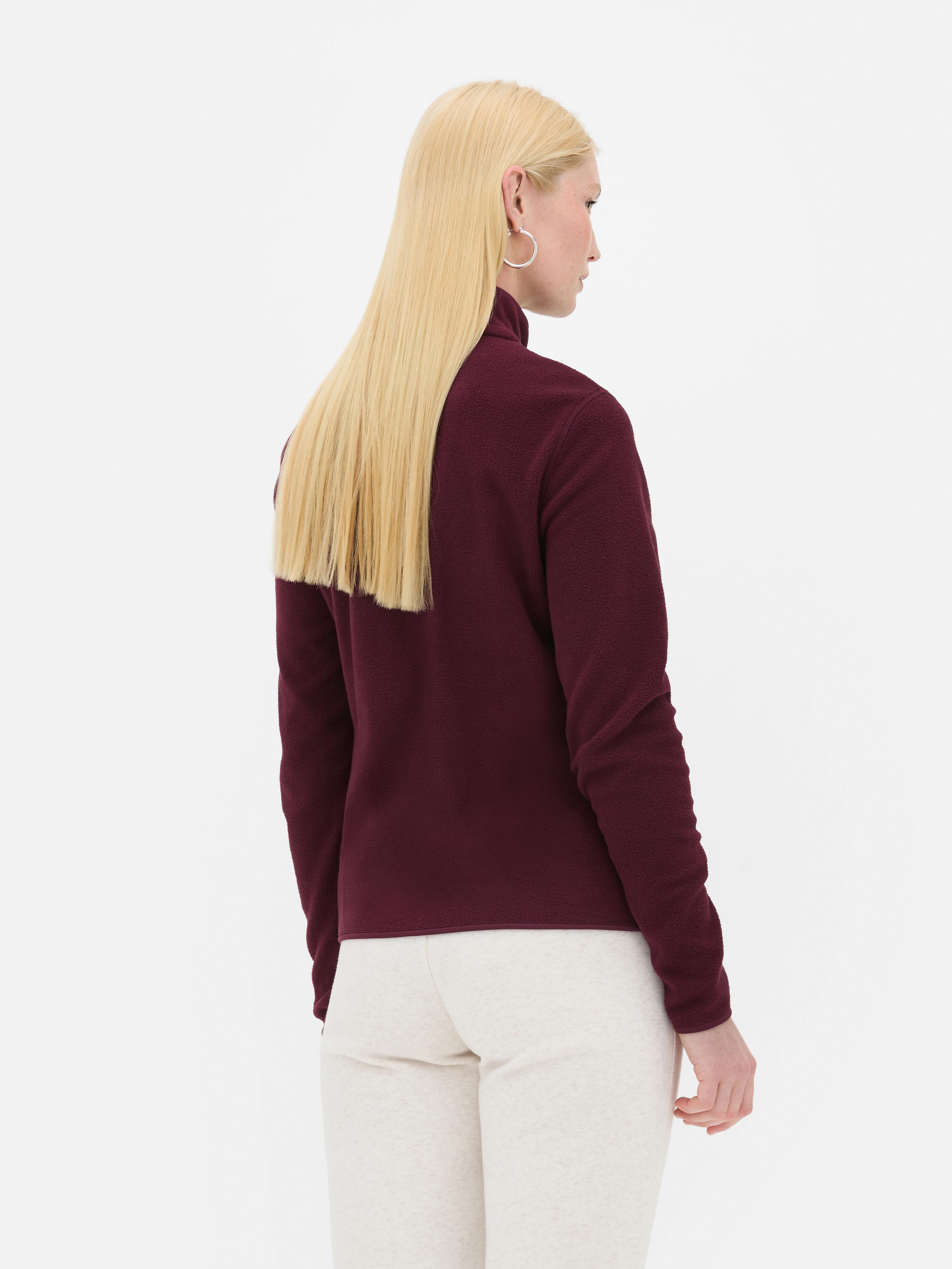 Pull en molleton à col zippé